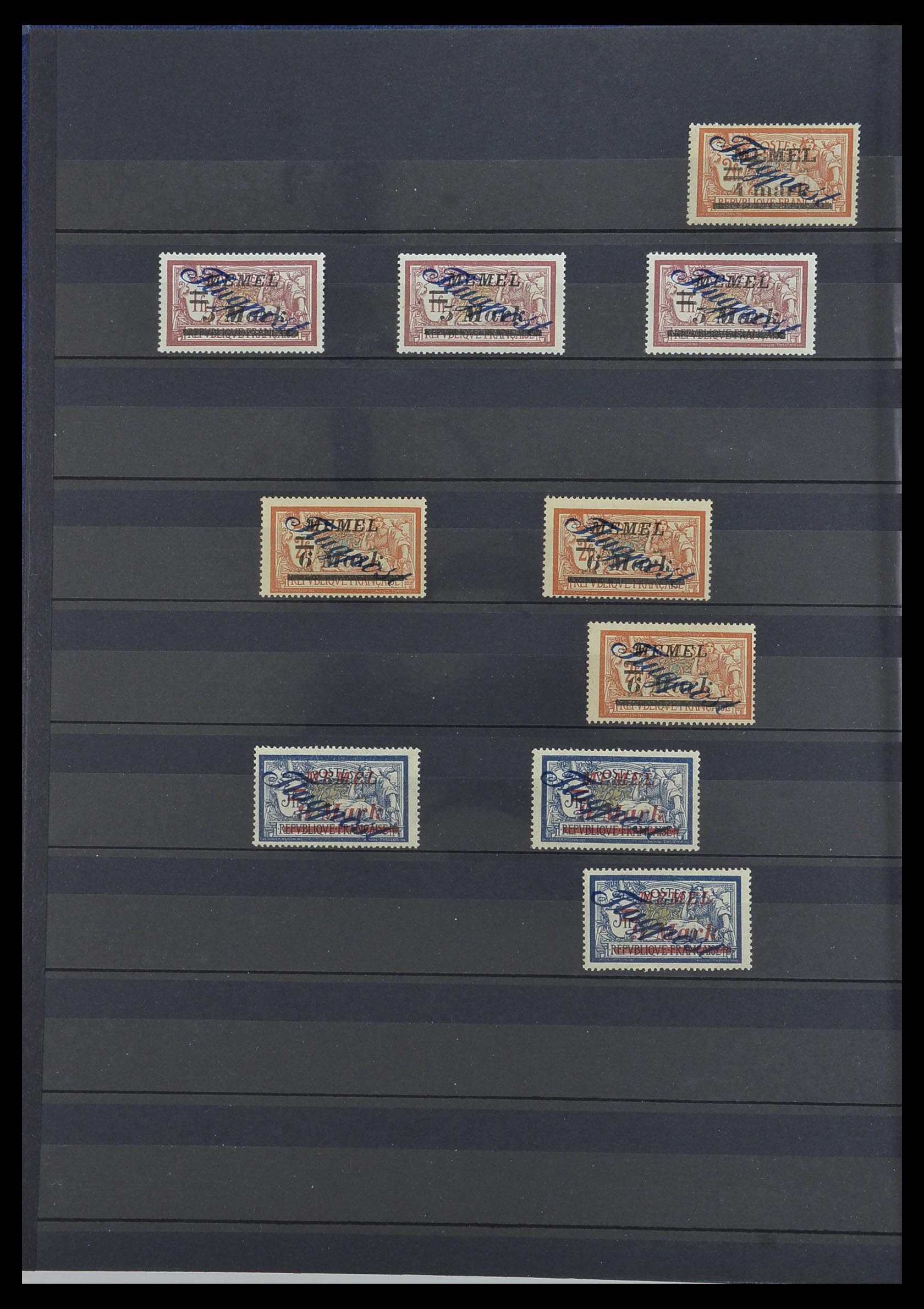 33570 016 - Postzegelverzameling 33570 Memel 1920-1923.