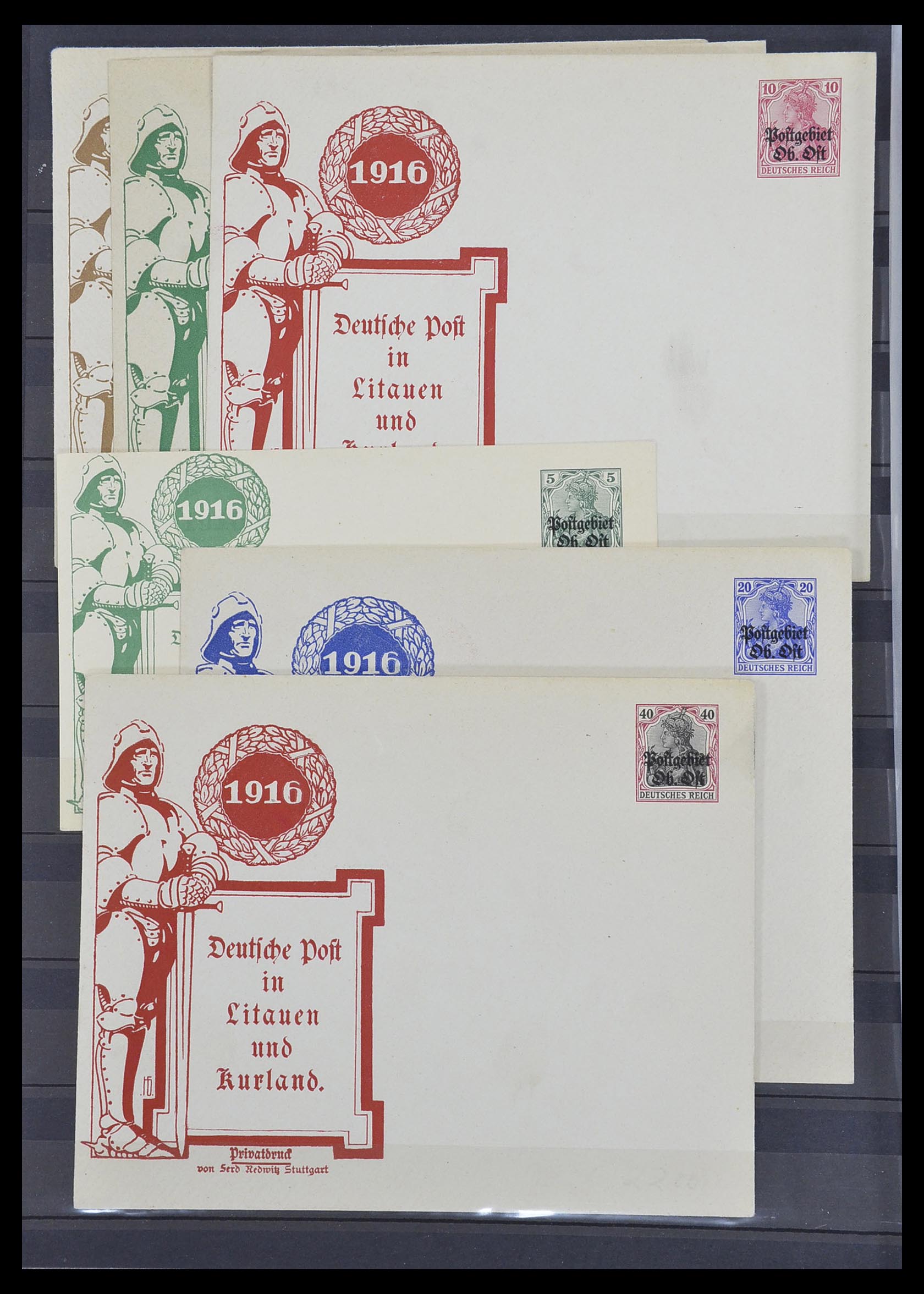 33570 030 - Postzegelverzameling 33570 Memel 1920-1923.