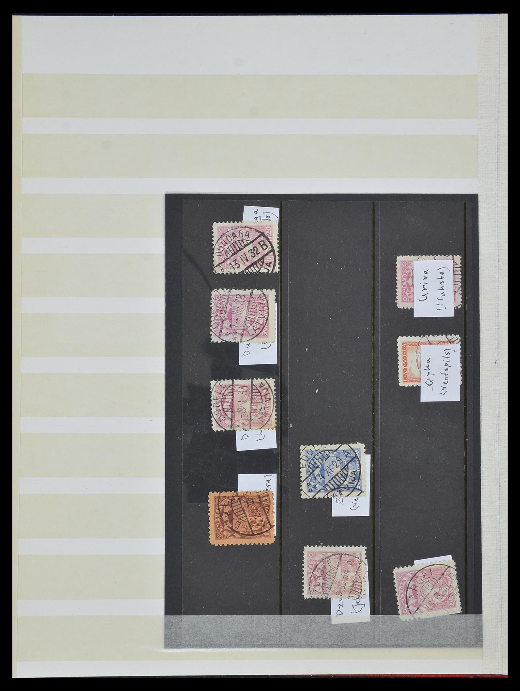 33572 053 - Postzegelverzameling 33572 Letland stempels 1919-1939.