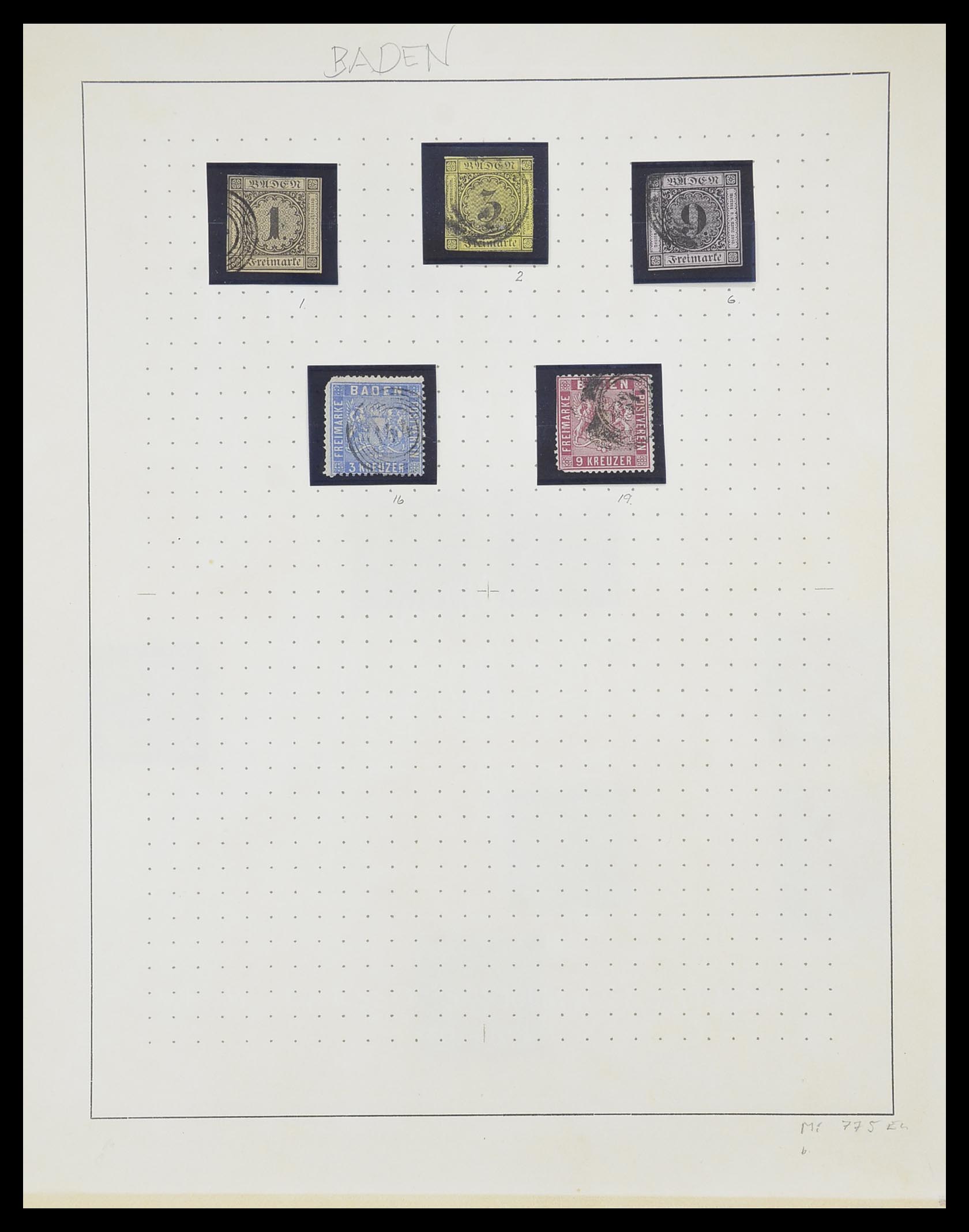 33574 001 - Postzegelverzameling 33574 Duitse Staten 1850-1874.