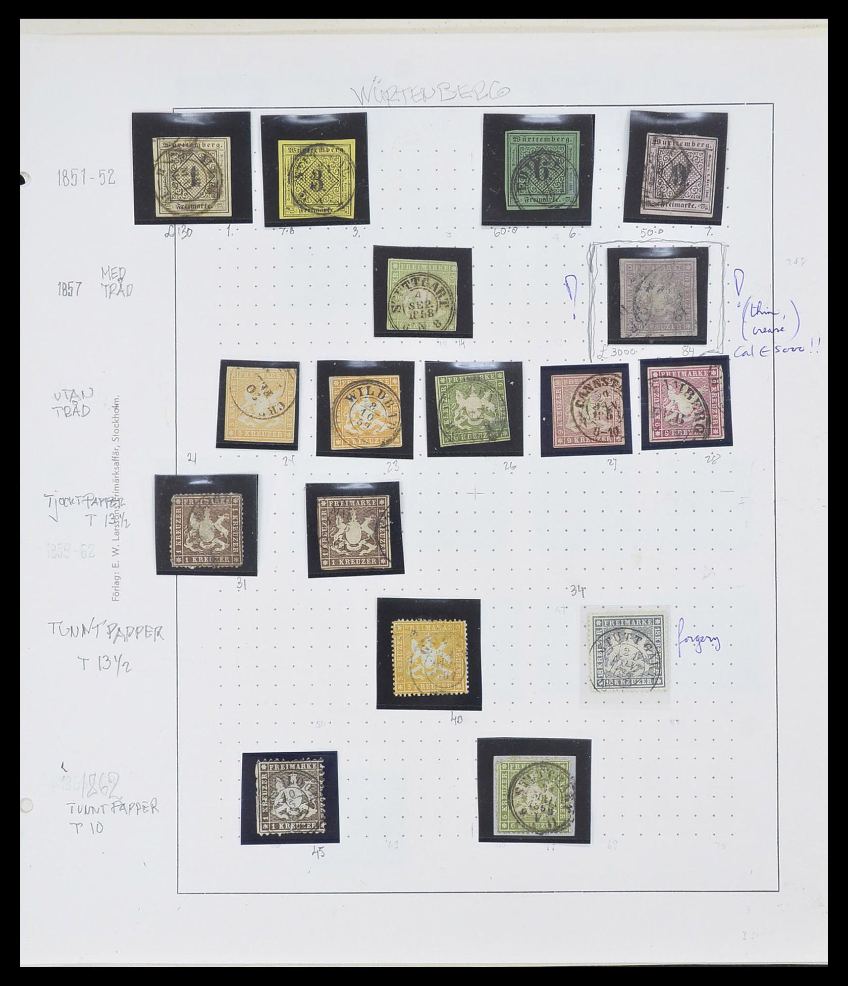 33574 004 - Postzegelverzameling 33574 Duitse Staten 1850-1874.