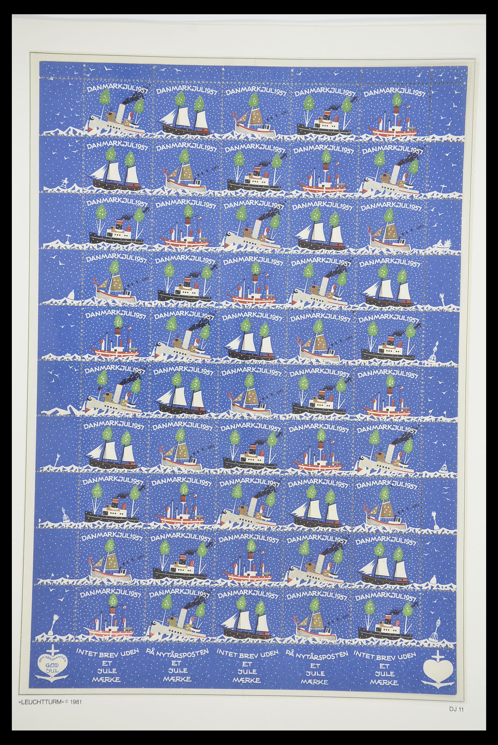 33575 015 - Postzegelverzameling 33575 Denemarken kerstzegels 1904-2018!