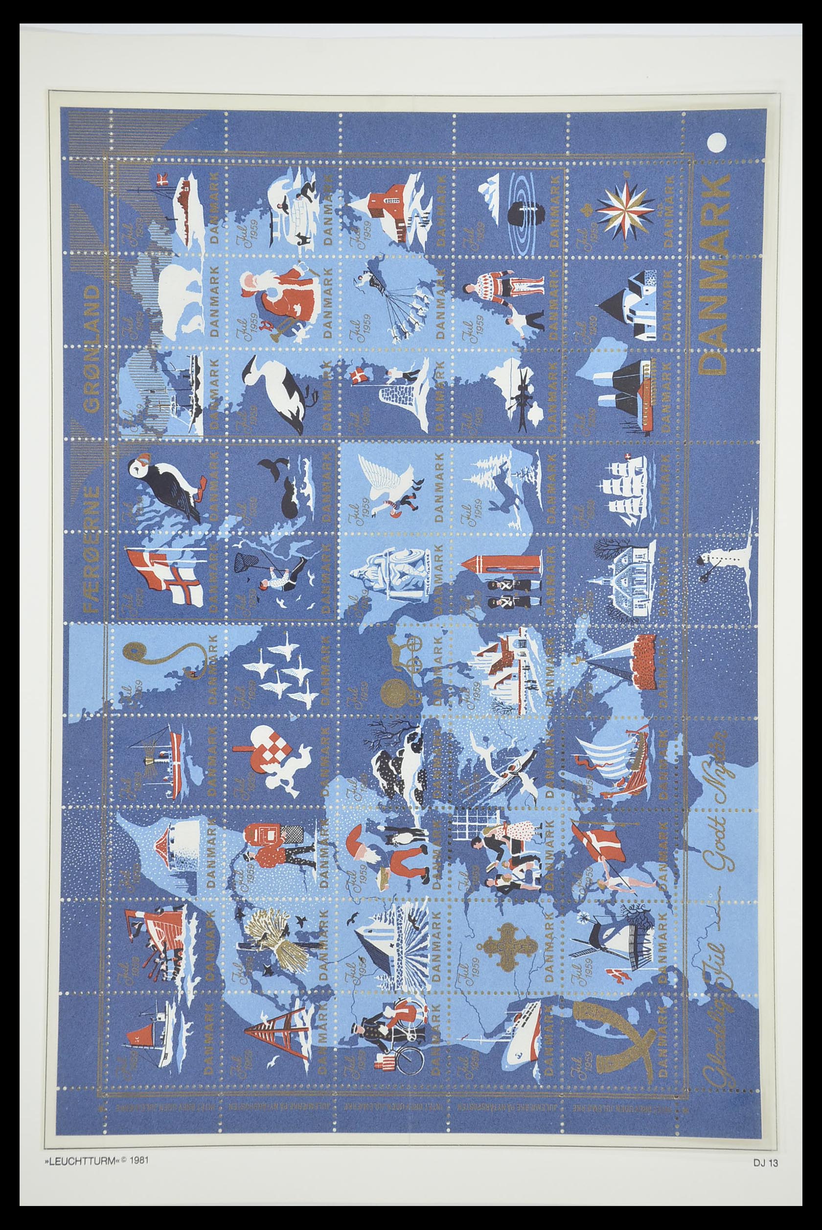 33575 017 - Postzegelverzameling 33575 Denemarken kerstzegels 1904-2018!