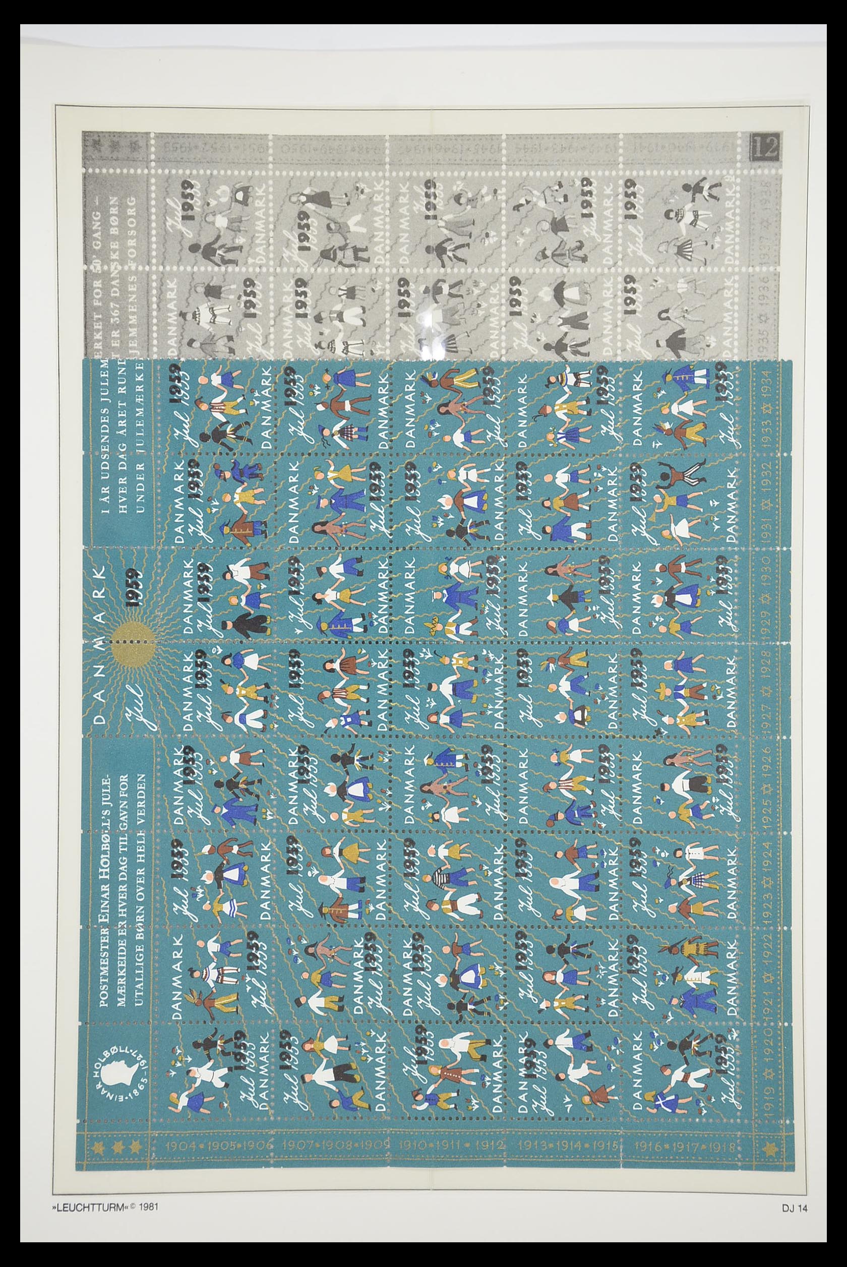 33575 018 - Postzegelverzameling 33575 Denemarken kerstzegels 1904-2018!