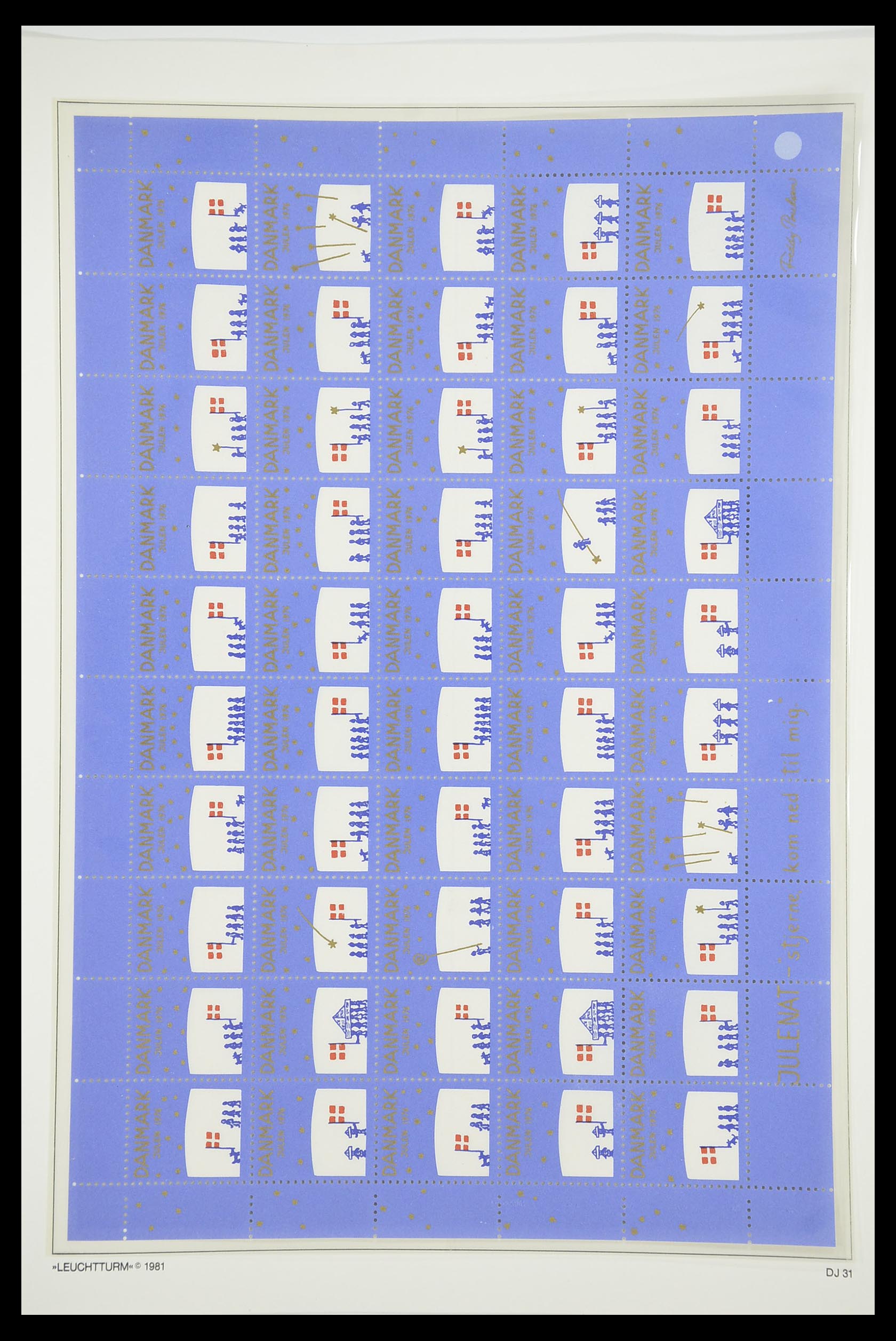 33575 035 - Stamp collection 33575 Denmark christmas seals 1904-2018!