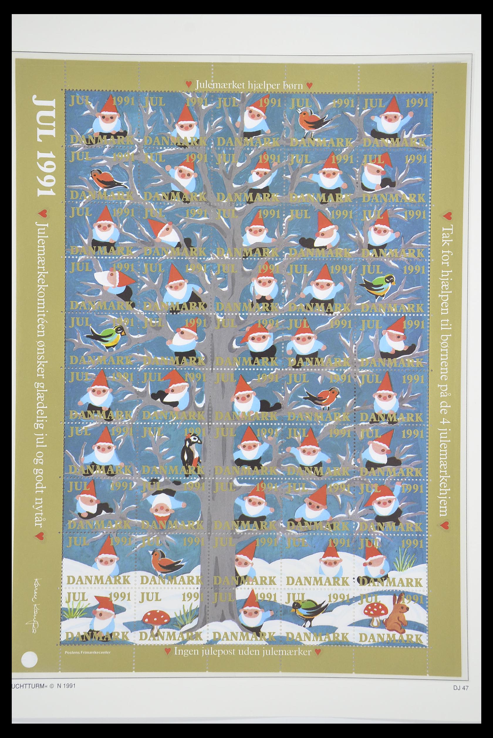 33575 051 - Stamp collection 33575 Denmark christmas seals 1904-2018!