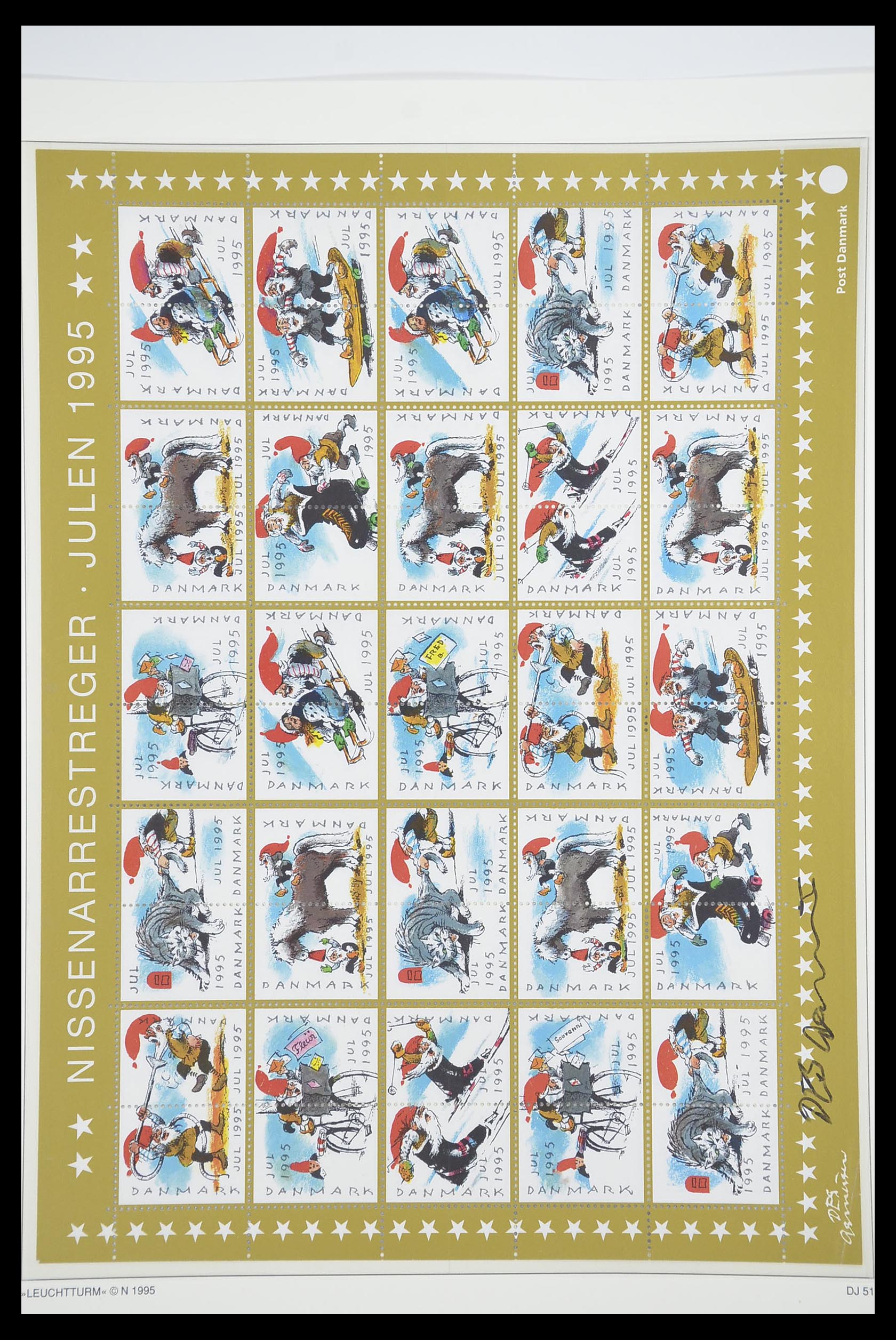 33575 055 - Stamp collection 33575 Denmark christmas seals 1904-2018!
