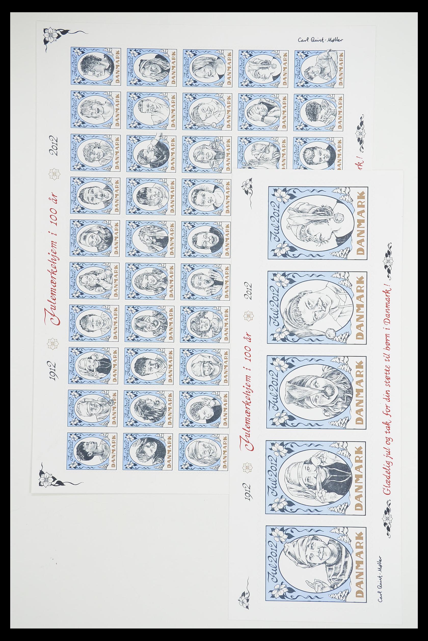33575 444 - Stamp collection 33575 Denmark christmas seals 1904-2018!