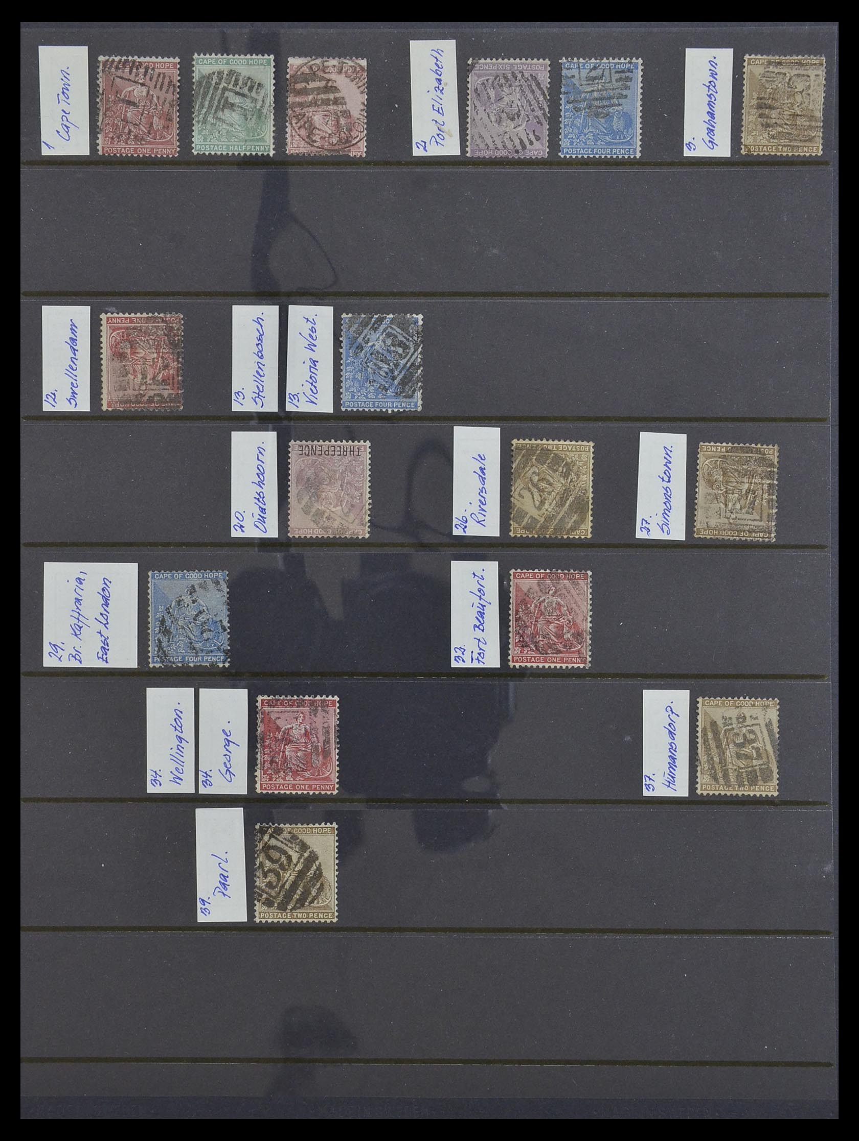 33576 009 - Postzegelverzameling 33576 Kaap de Goede Hoop.