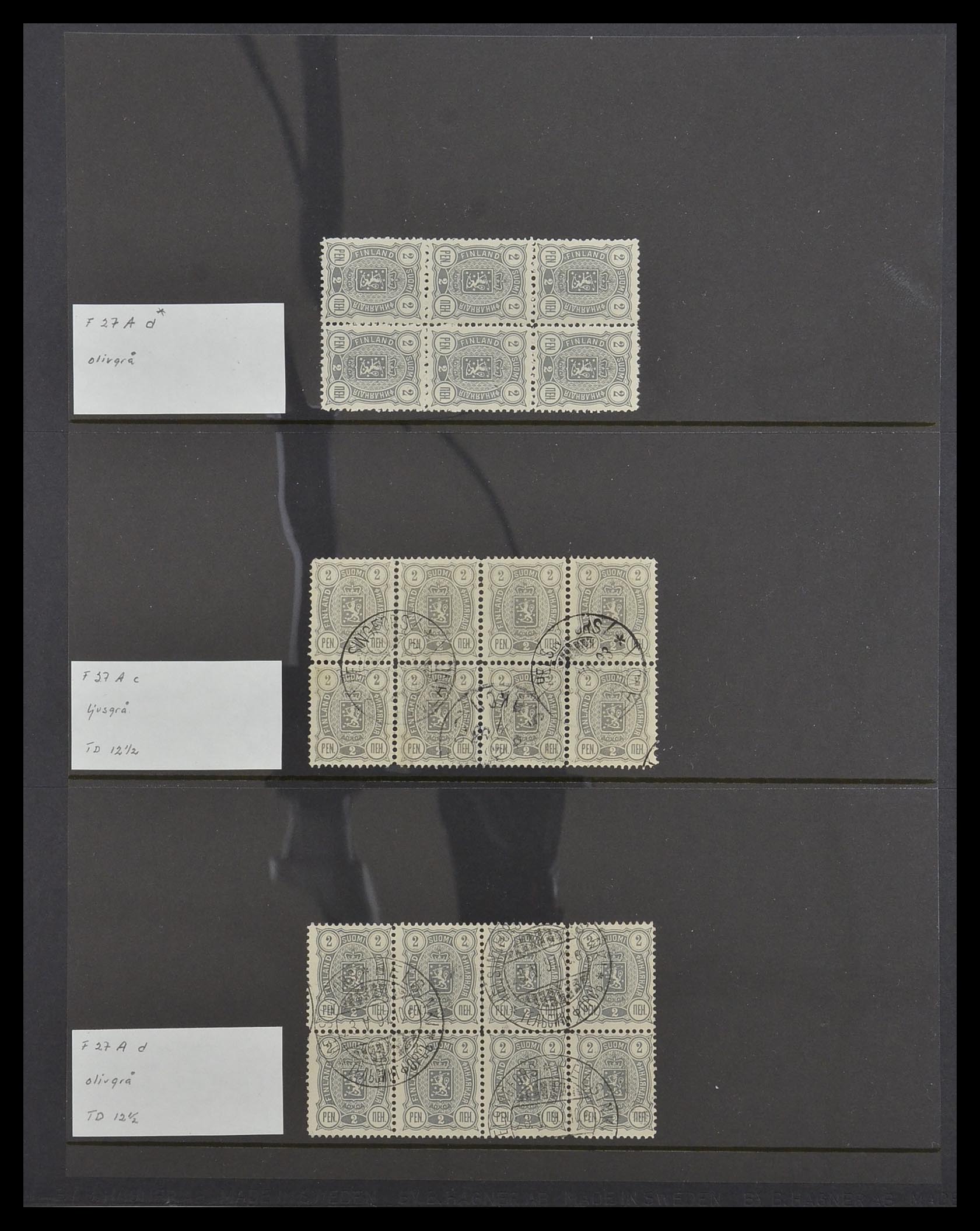 33577 002 - Postzegelverzameling 33577 Finland 1889-1895.