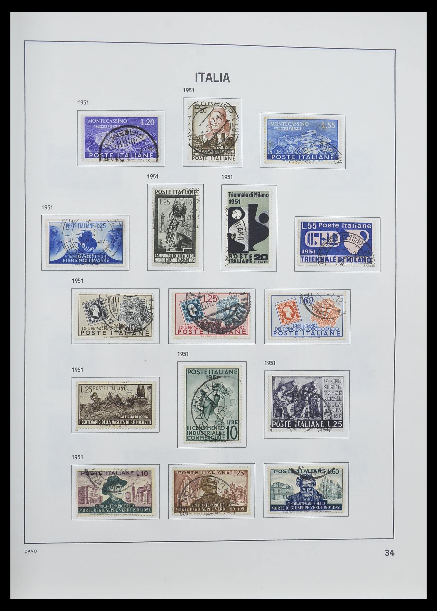 33580 037 - Stamp collection 33580 Italy supercollection 1861-1982.