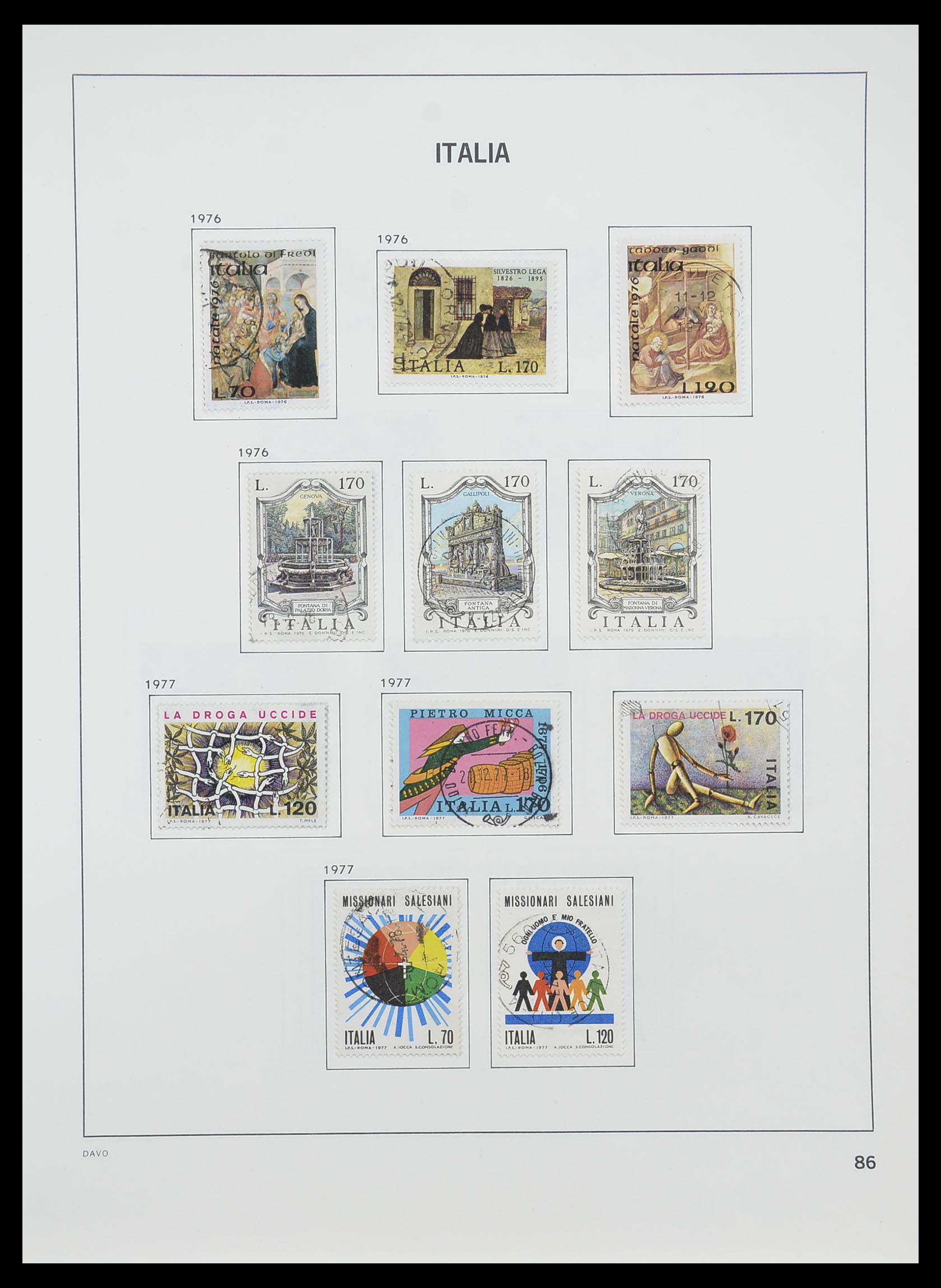33580 088 - Stamp collection 33580 Italy supercollection 1861-1982.