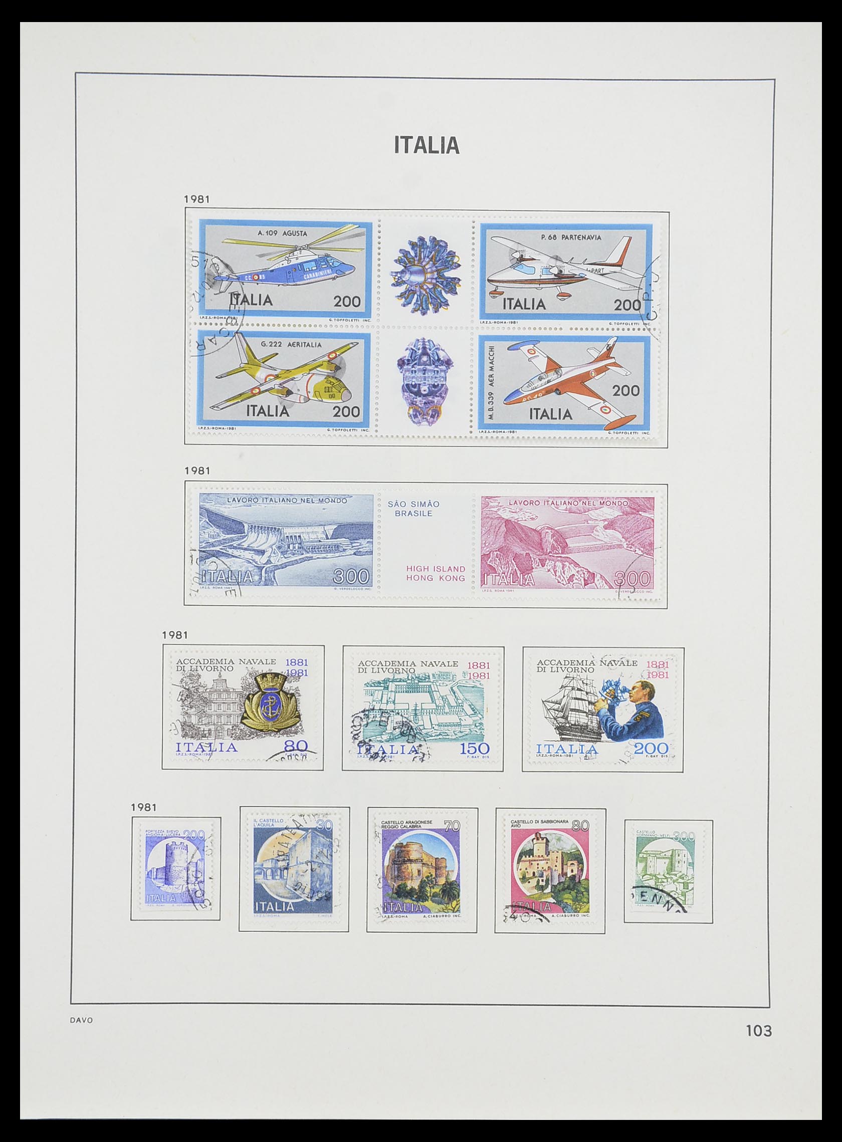 33580 105 - Stamp collection 33580 Italy supercollection 1861-1982.