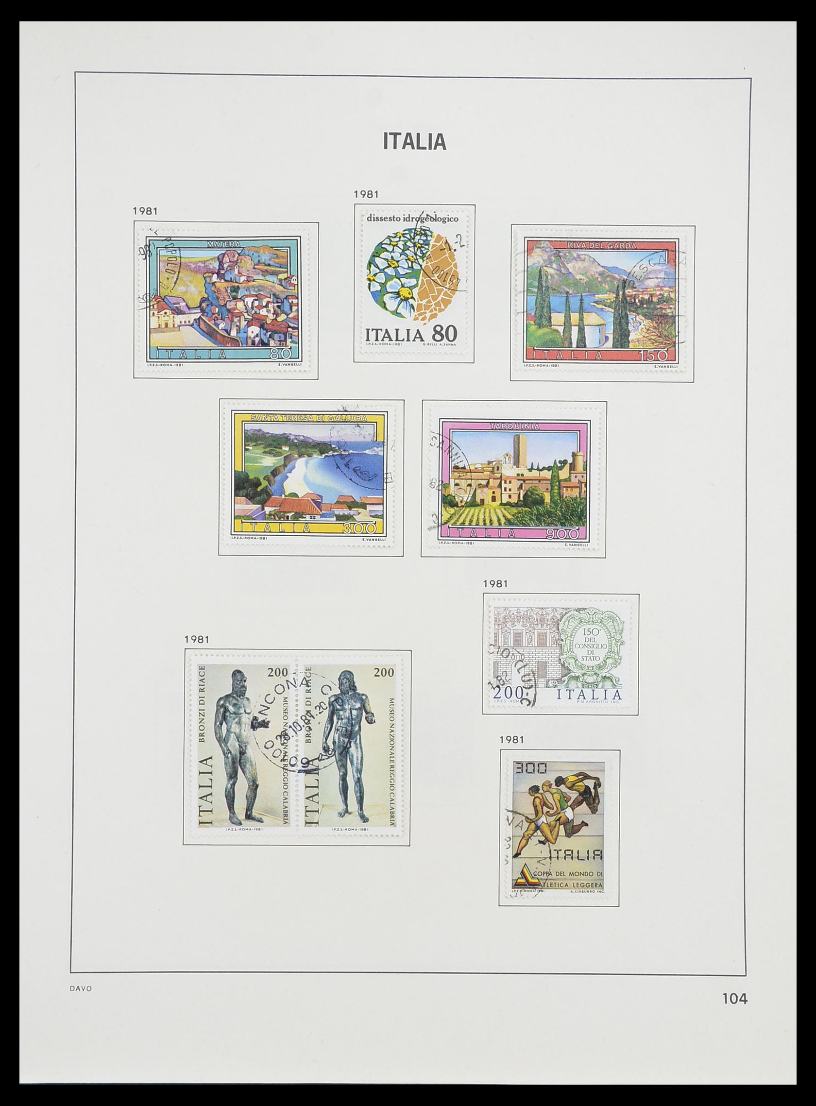 33580 106 - Stamp collection 33580 Italy supercollection 1861-1982.