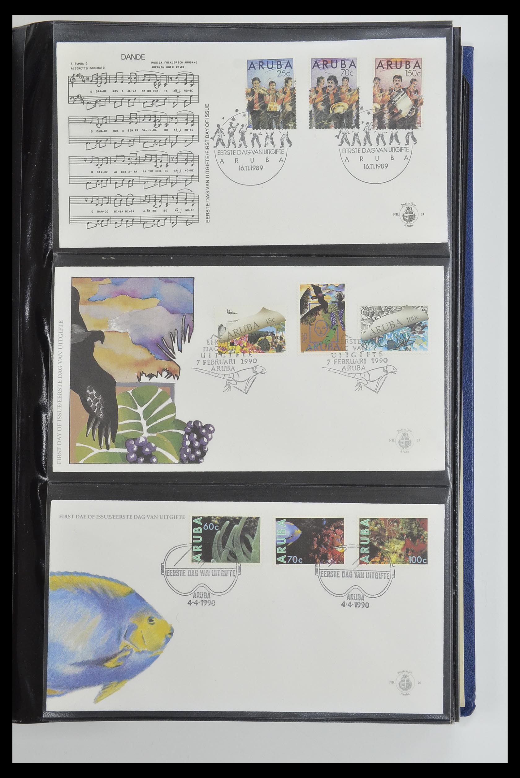 33585 009 - Stamp collection 33585 Aruba FDC's 1986-2006.