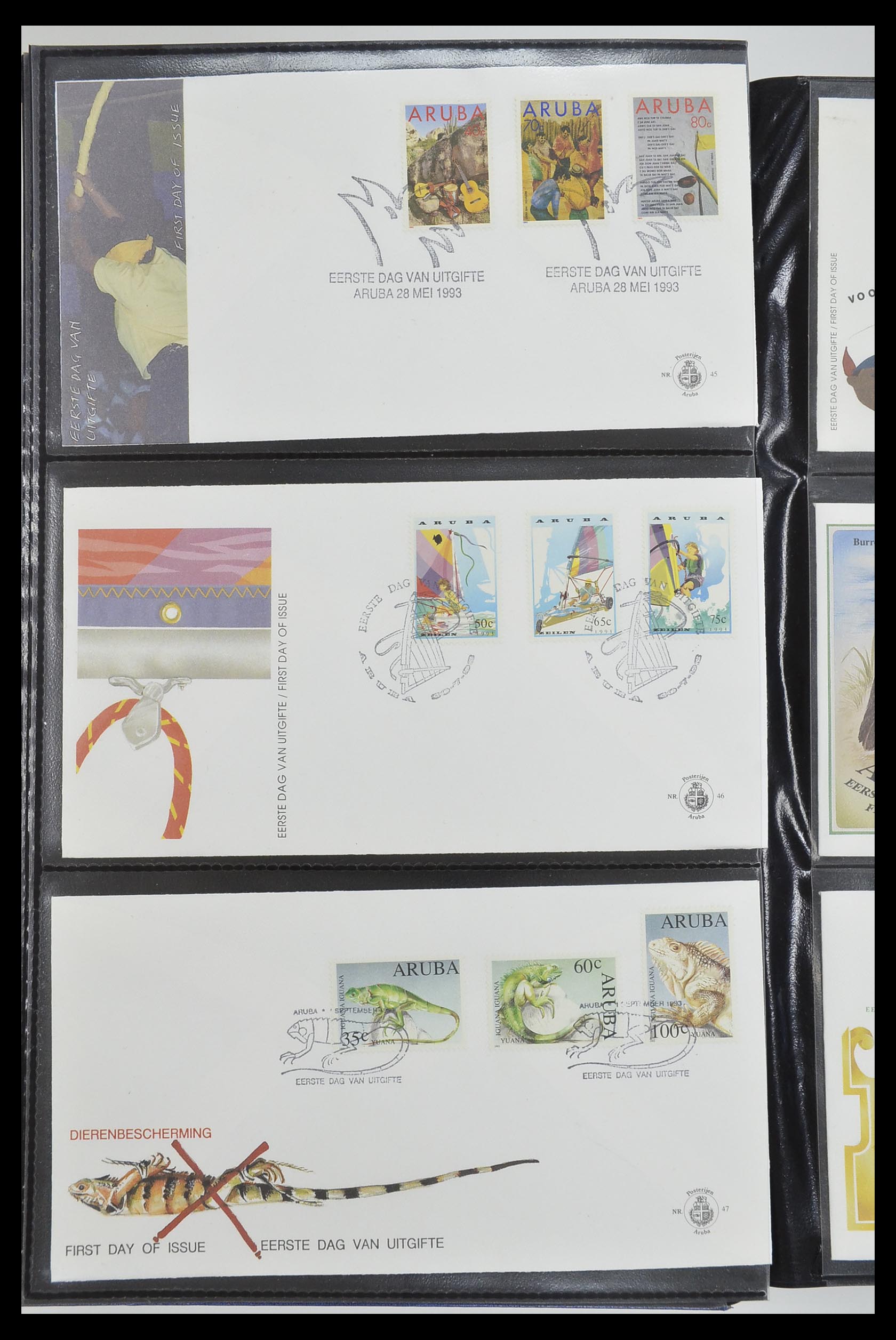 33585 016 - Stamp collection 33585 Aruba FDC's 1986-2006.