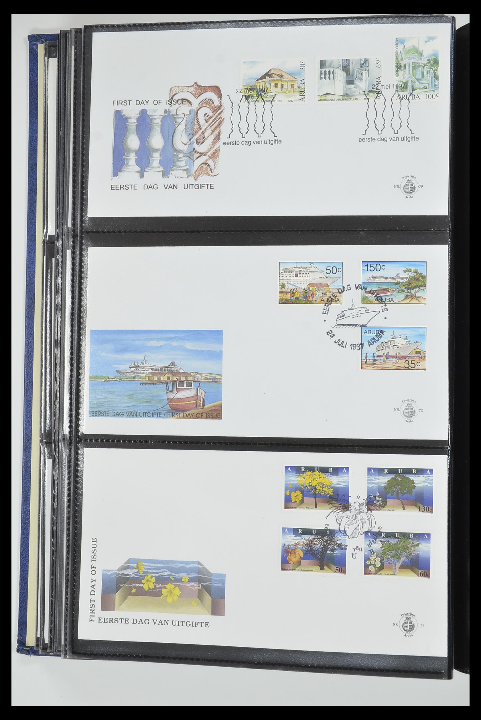 33585 024 - Postzegelverzameling 33585 Aruba FDC's 1986-2006.