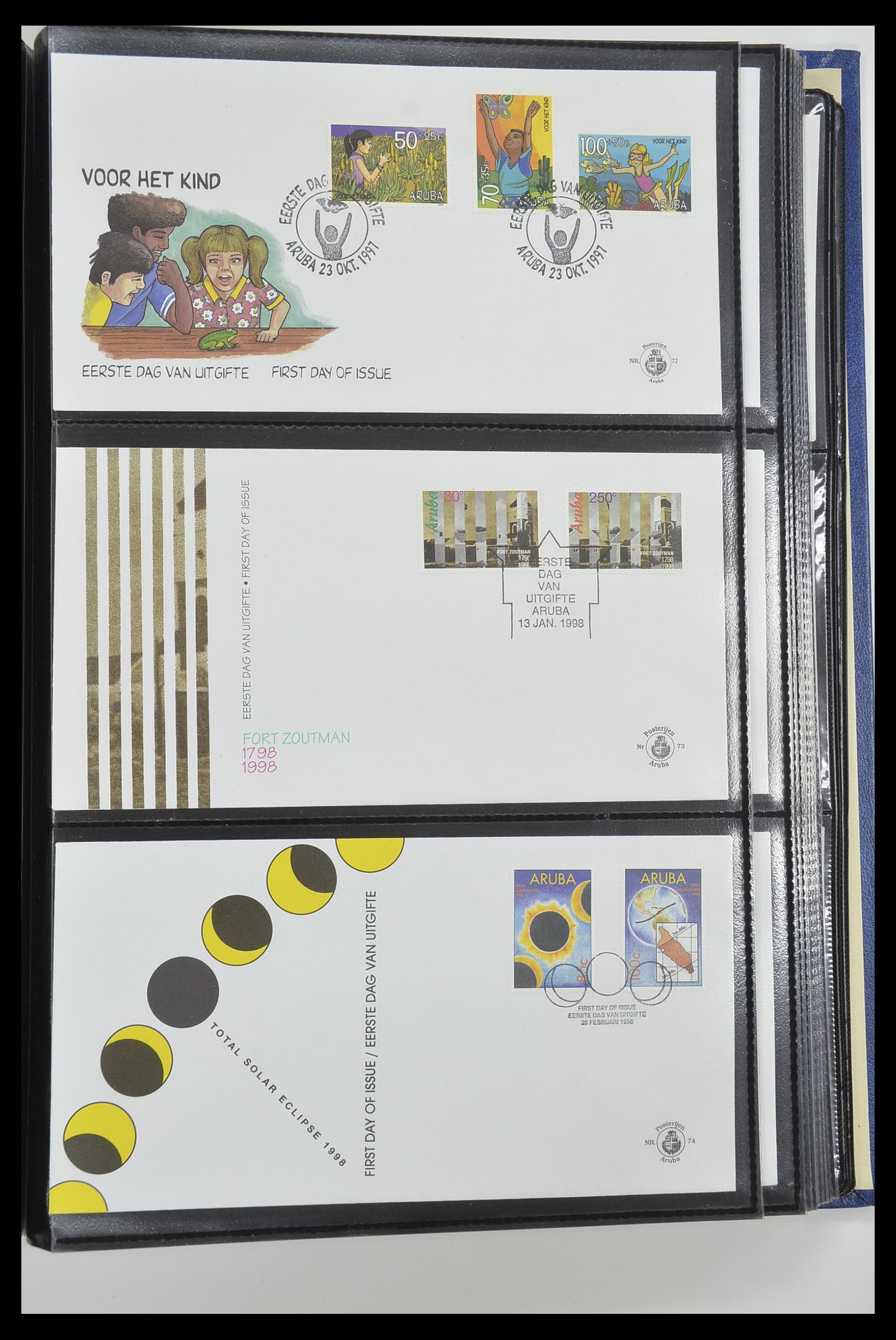 33585 025 - Postzegelverzameling 33585 Aruba FDC's 1986-2006.