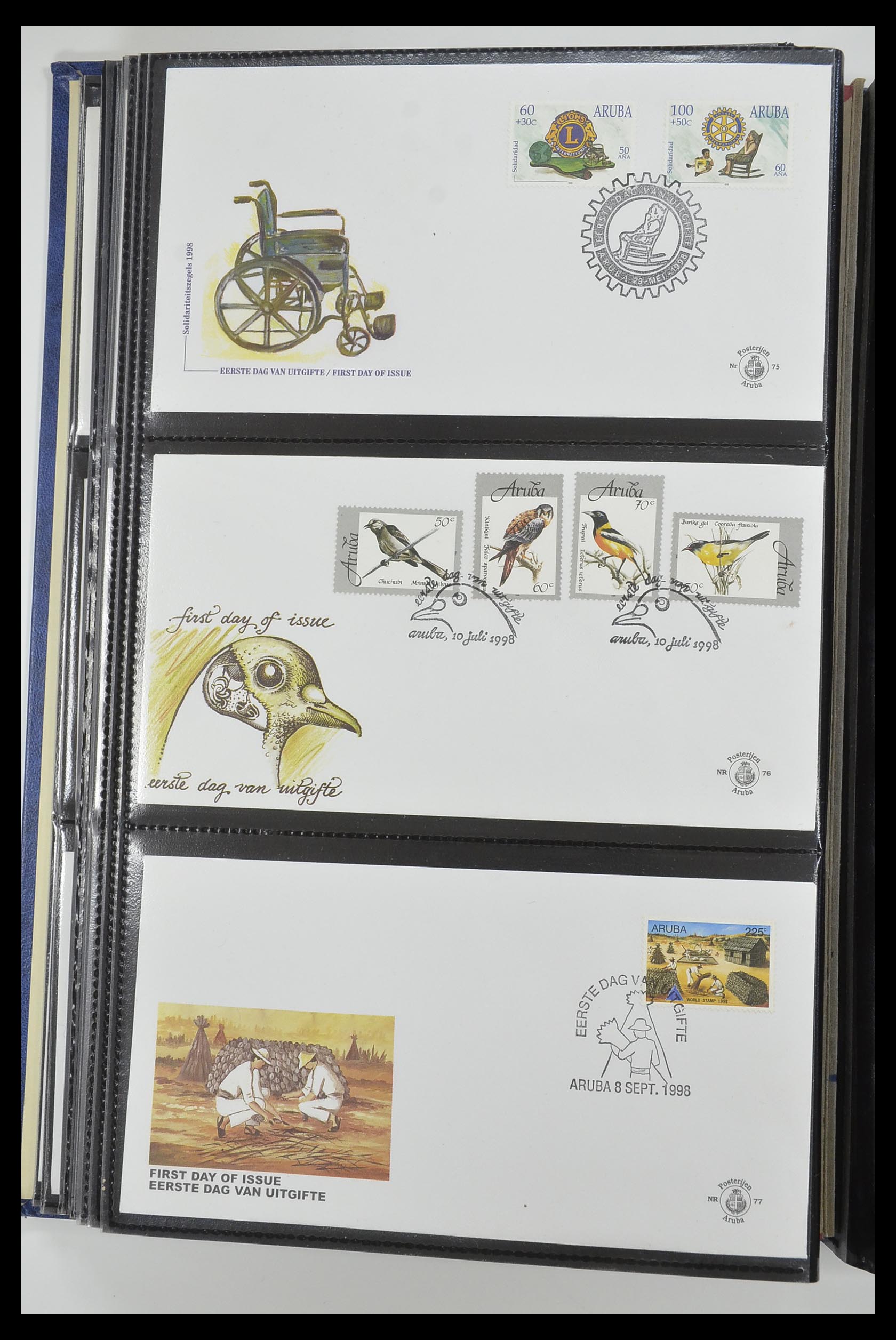 33585 026 - Postzegelverzameling 33585 Aruba FDC's 1986-2006.