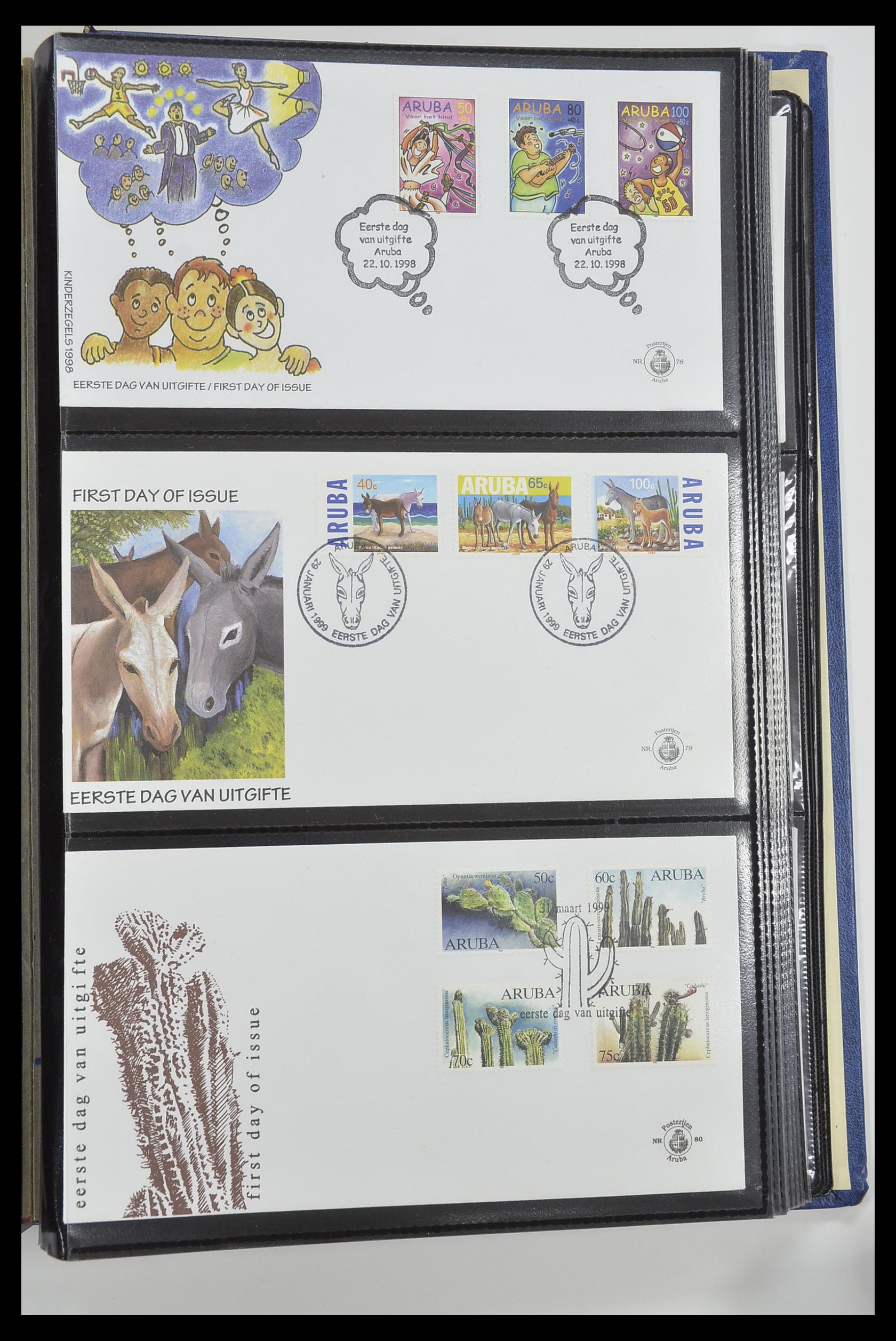 33585 027 - Postzegelverzameling 33585 Aruba FDC's 1986-2006.