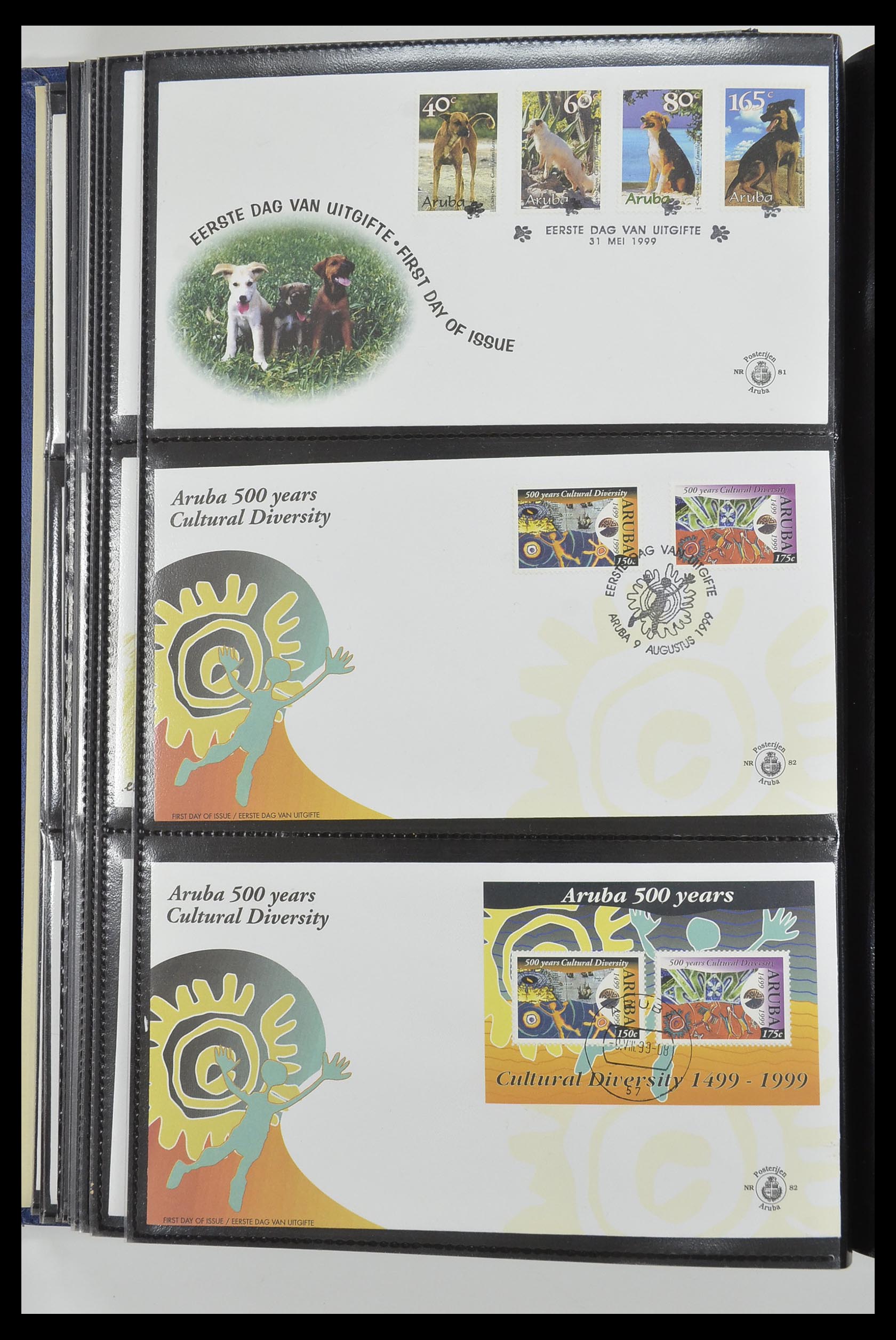 33585 028 - Postzegelverzameling 33585 Aruba FDC's 1986-2006.
