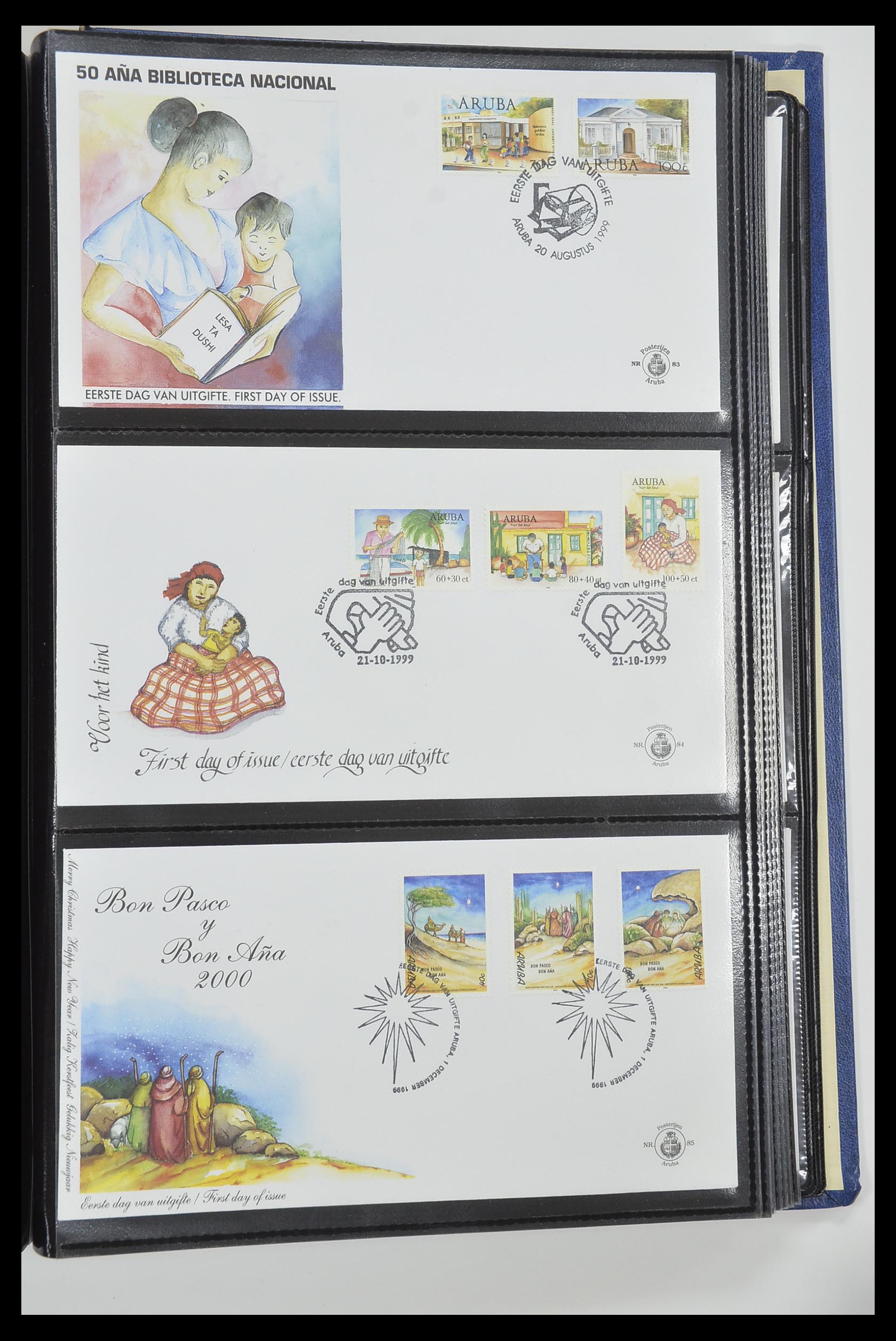 33585 029 - Postzegelverzameling 33585 Aruba FDC's 1986-2006.