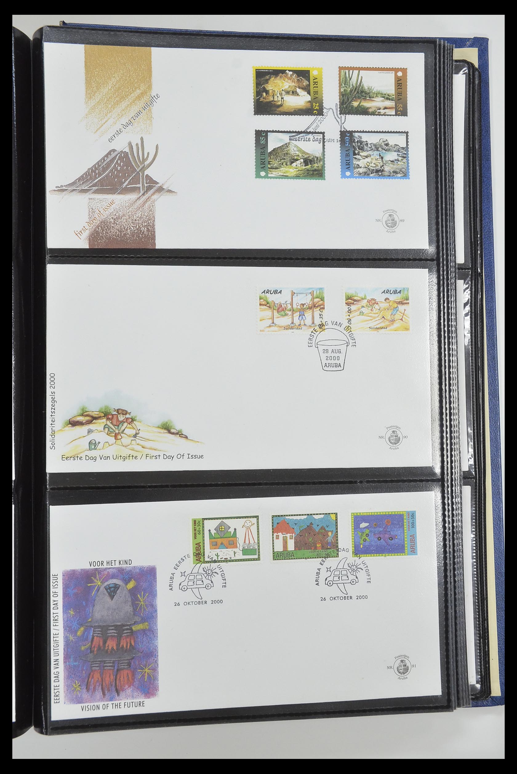 33585 031 - Postzegelverzameling 33585 Aruba FDC's 1986-2006.