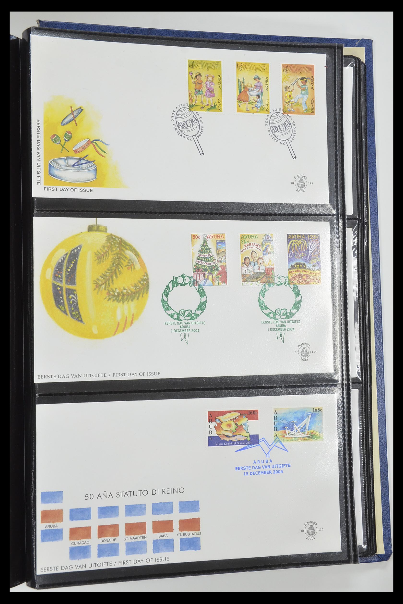 33585 039 - Postzegelverzameling 33585 Aruba FDC's 1986-2006.
