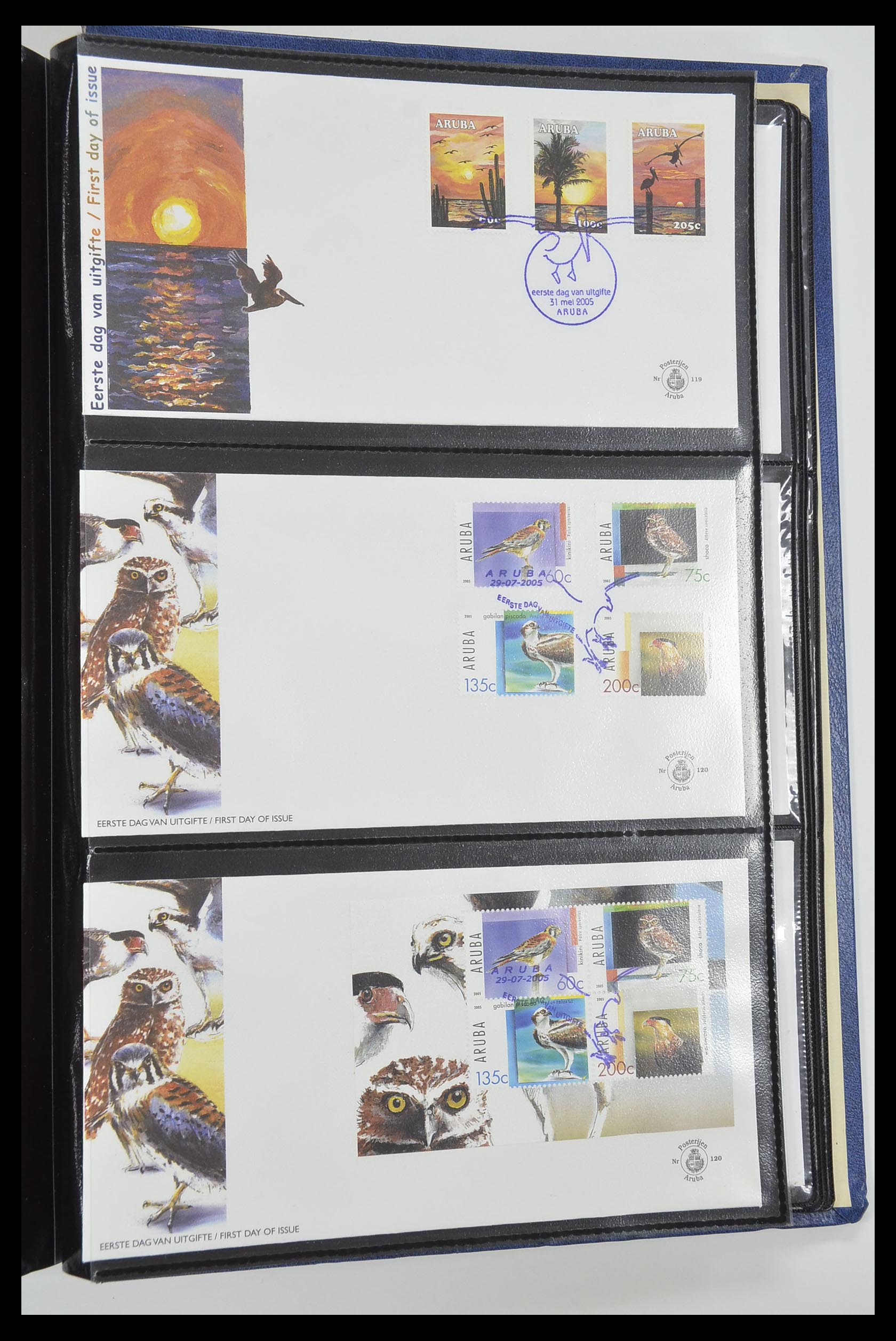 33585 041 - Postzegelverzameling 33585 Aruba FDC's 1986-2006.