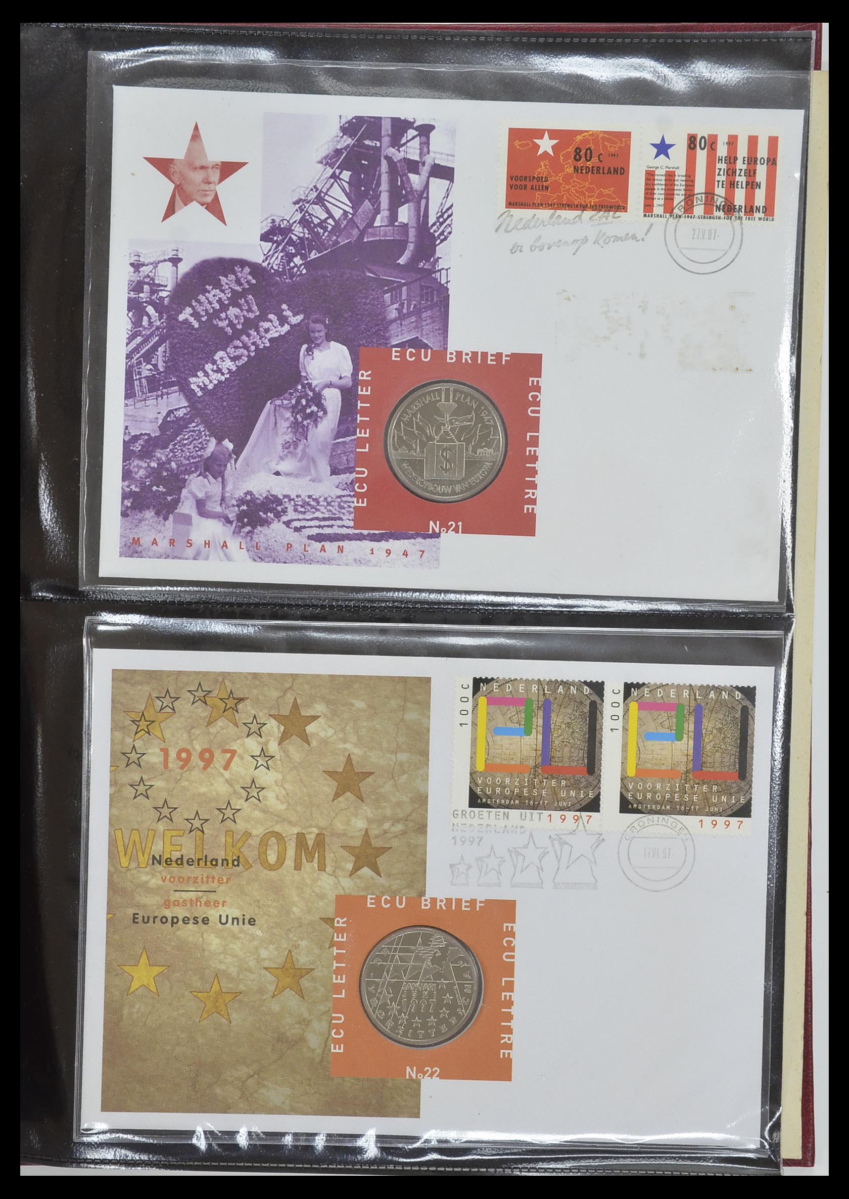 33586 010 - Postzegelverzameling 33586 Nederland speciale covers 1937-2006.