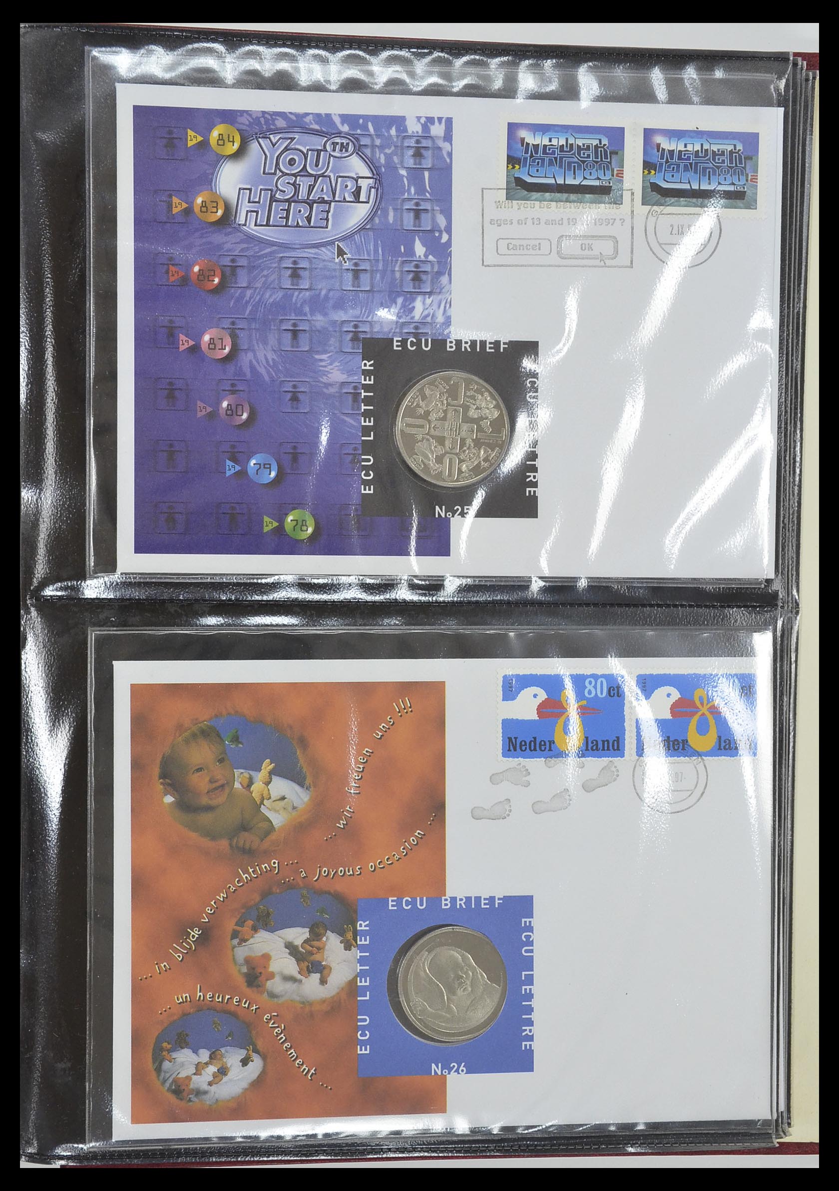 33586 013 - Postzegelverzameling 33586 Nederland speciale covers 1937-2006.