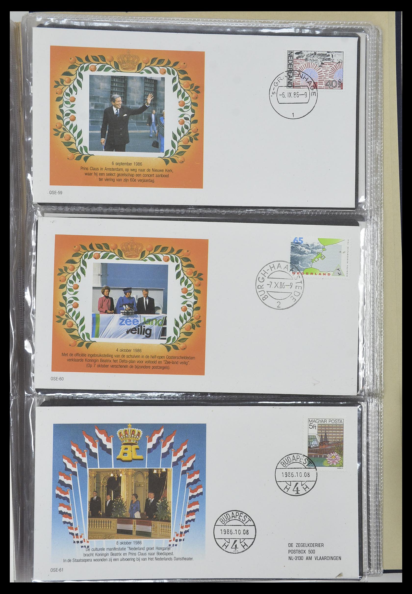 33586 804 - Postzegelverzameling 33586 Nederland speciale covers 1937-2006.