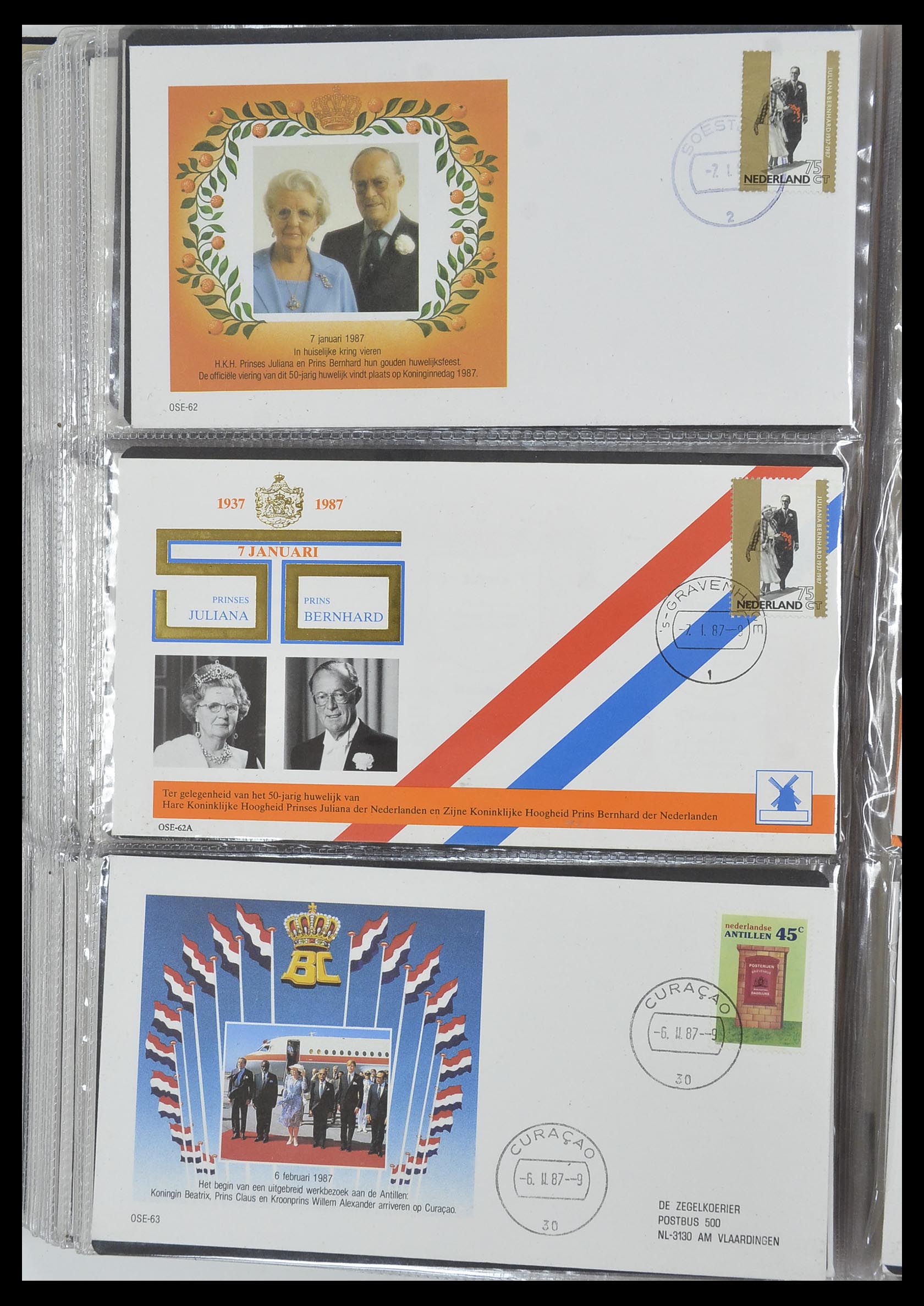 33586 805 - Postzegelverzameling 33586 Nederland speciale covers 1937-2006.
