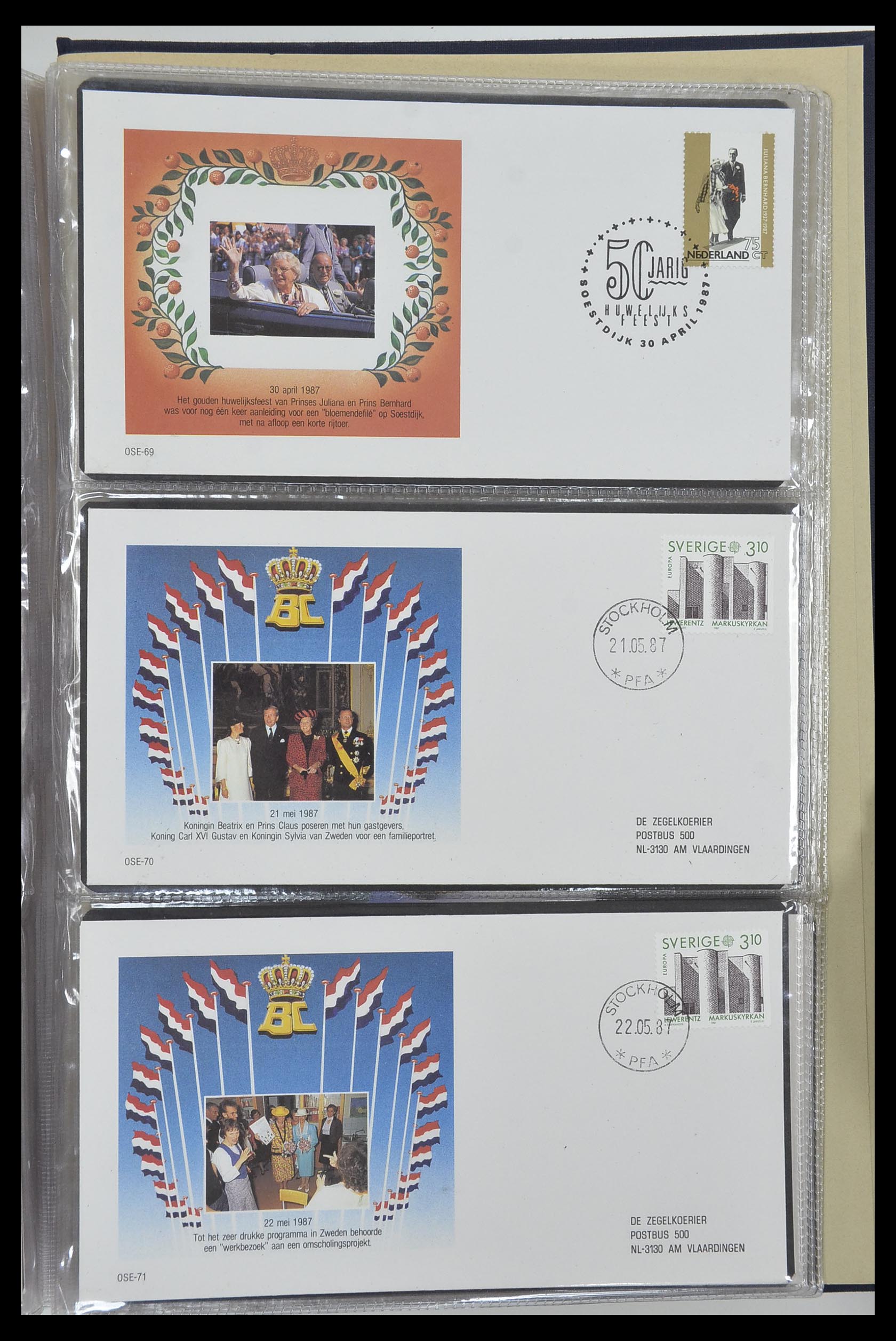 33586 808 - Postzegelverzameling 33586 Nederland speciale covers 1937-2006.