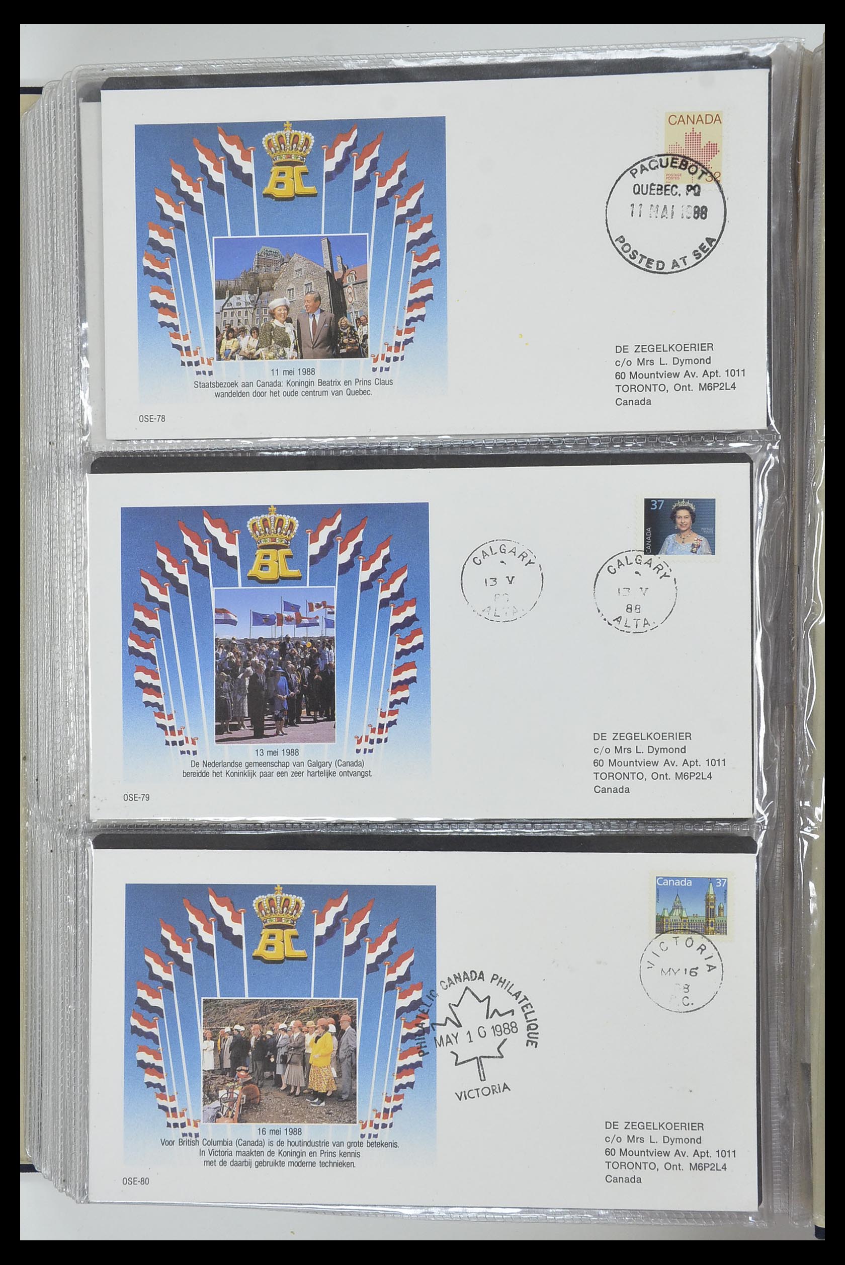 33586 812 - Postzegelverzameling 33586 Nederland speciale covers 1937-2006.