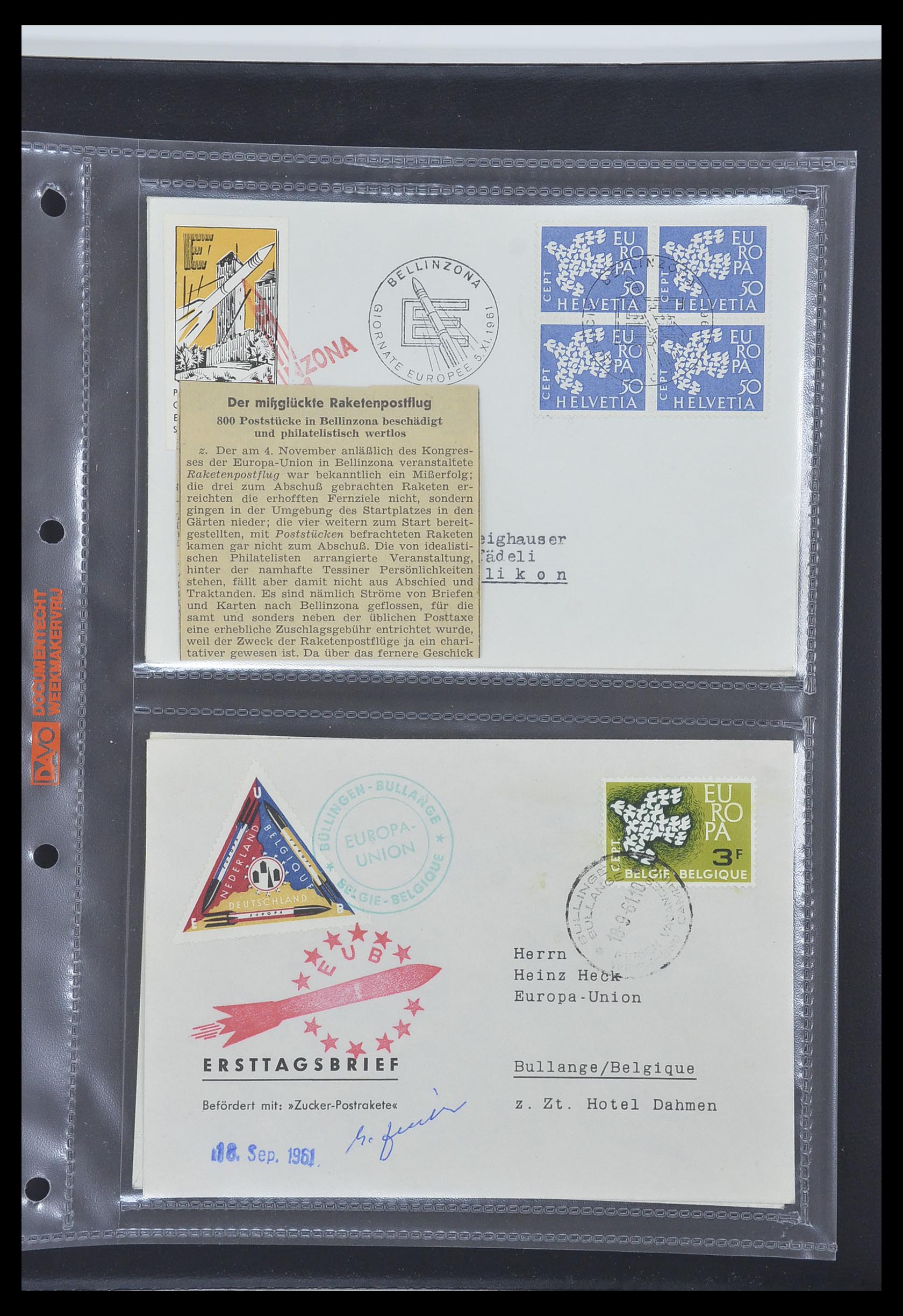 33586 828 - Stamp collection 33586 Netherlands special covers 1937-2006.
