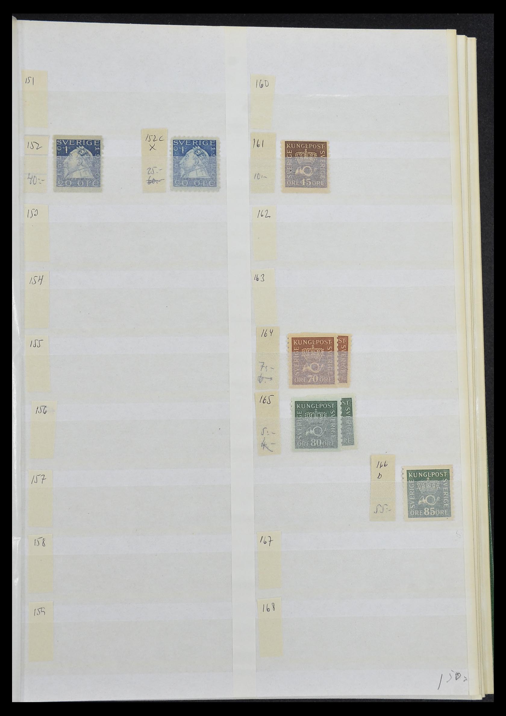 33591 007 - Postzegelverzameling 33591 Zweden 1858-1970.