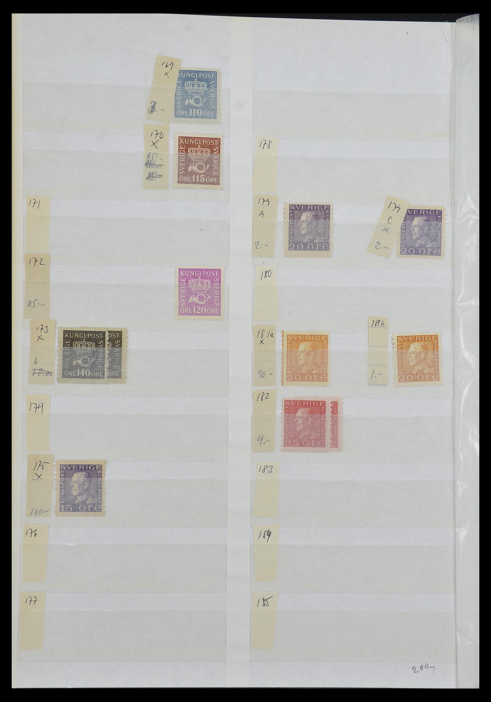 33591 008 - Postzegelverzameling 33591 Zweden 1858-1970.