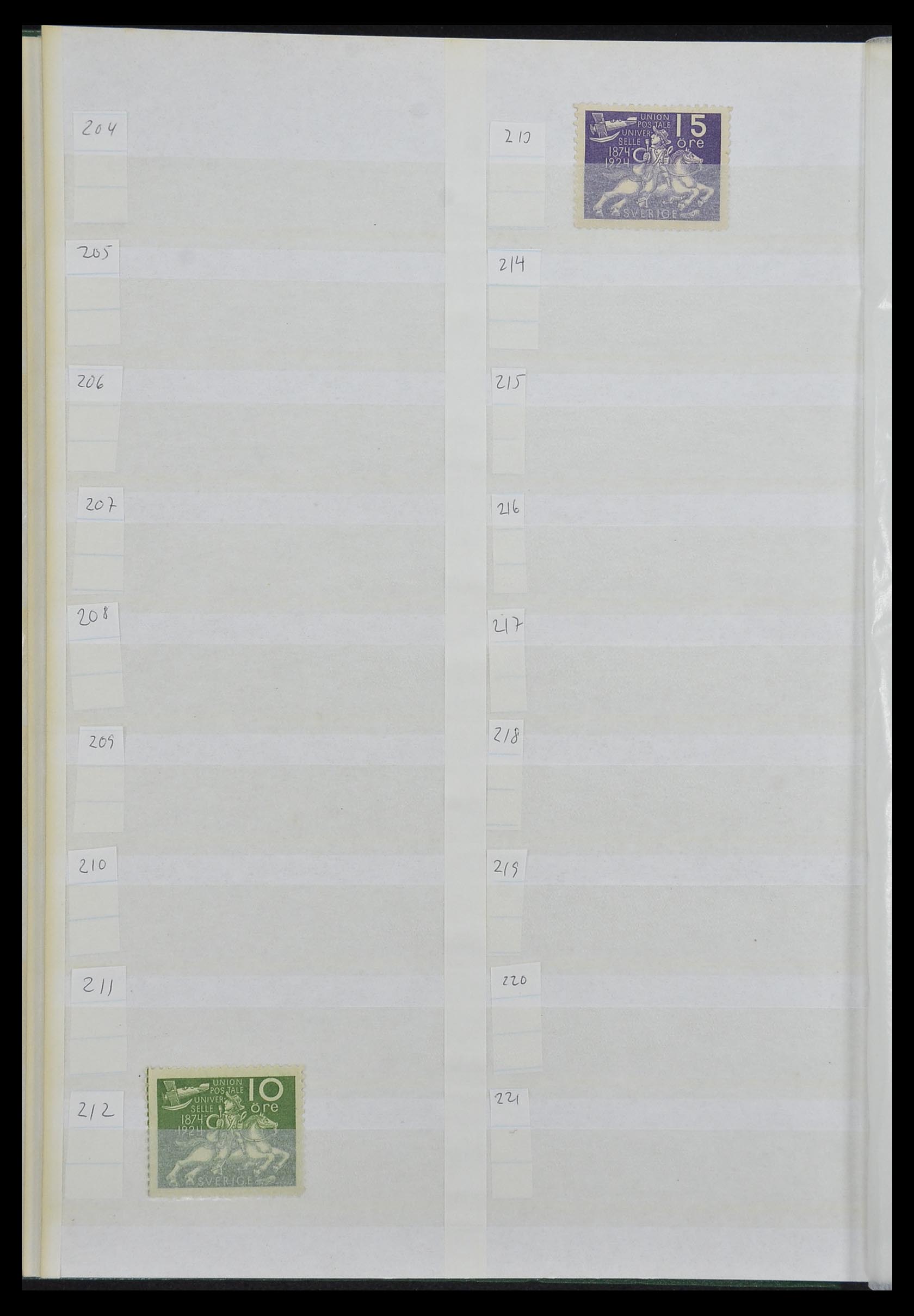 33591 010 - Postzegelverzameling 33591 Zweden 1858-1970.