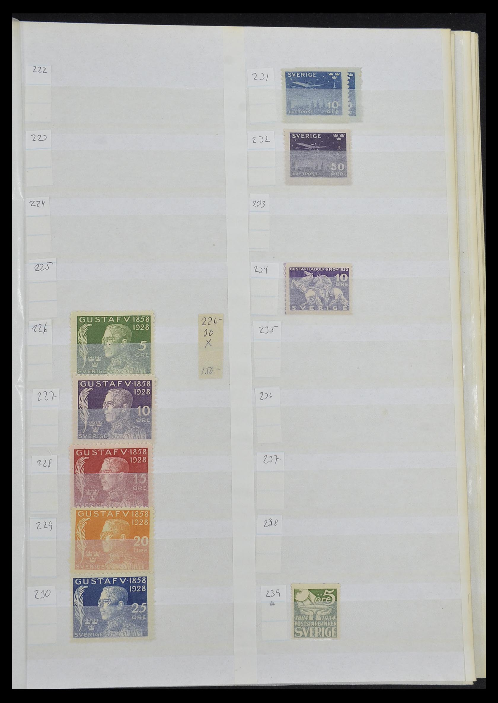 33591 011 - Postzegelverzameling 33591 Zweden 1858-1970.
