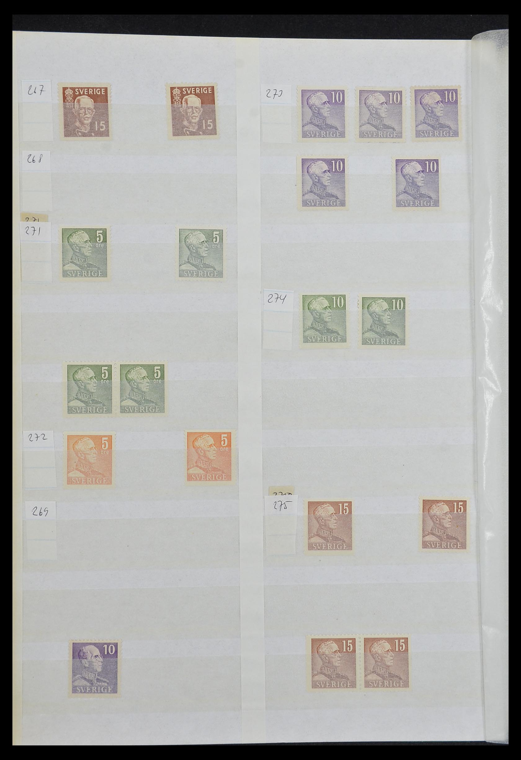 33591 014 - Postzegelverzameling 33591 Zweden 1858-1970.