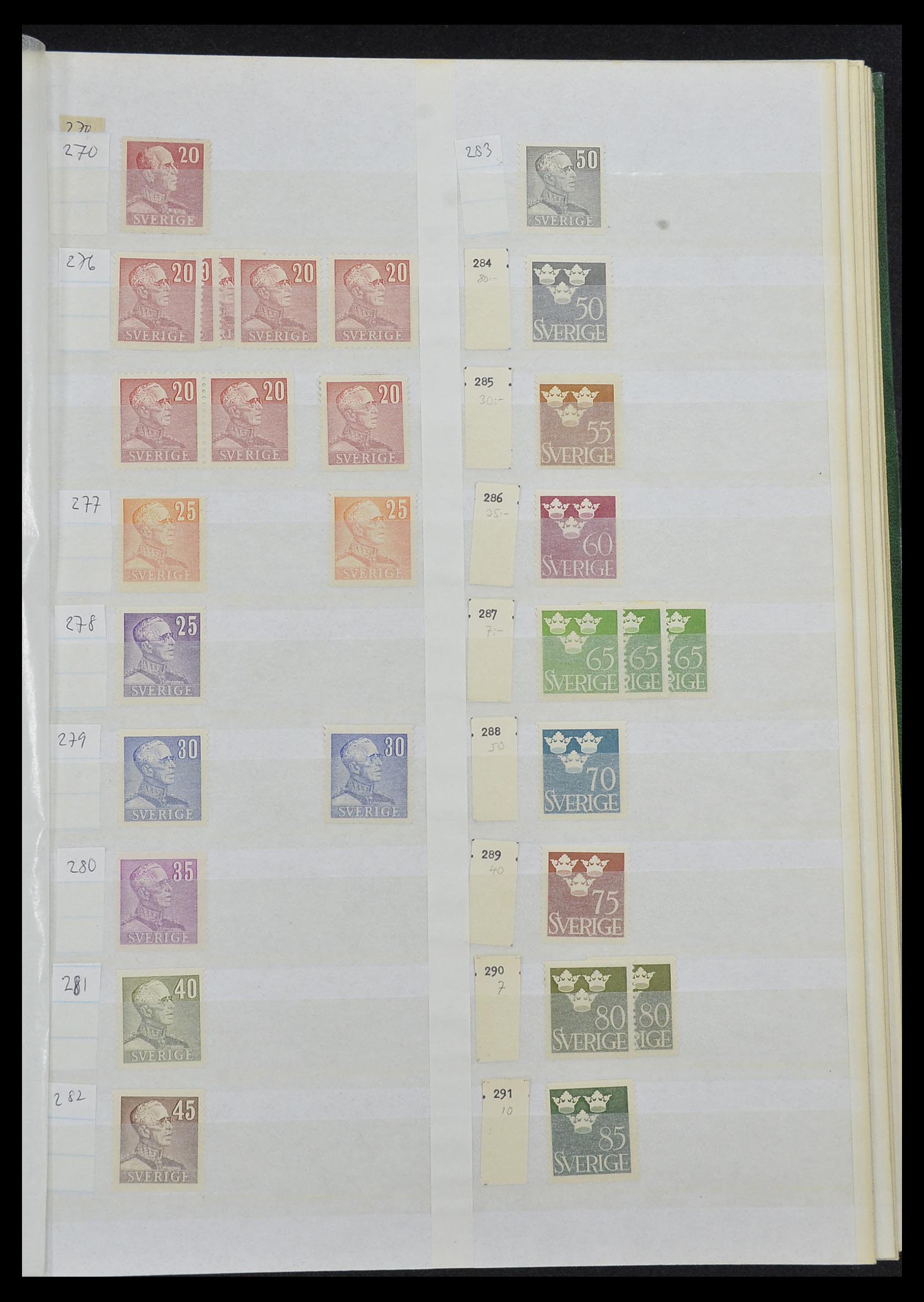 33591 015 - Postzegelverzameling 33591 Zweden 1858-1970.