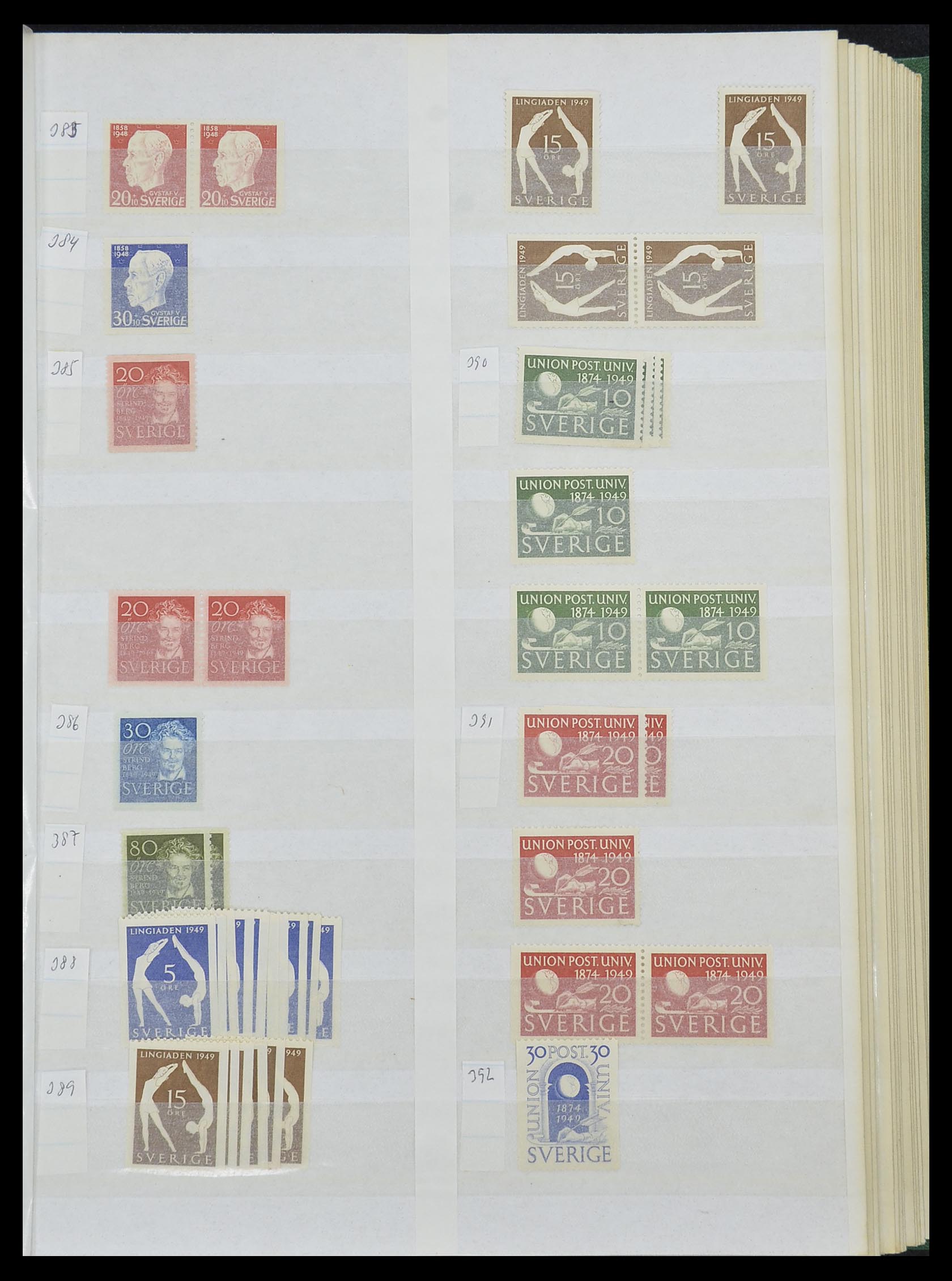 33591 025 - Postzegelverzameling 33591 Zweden 1858-1970.