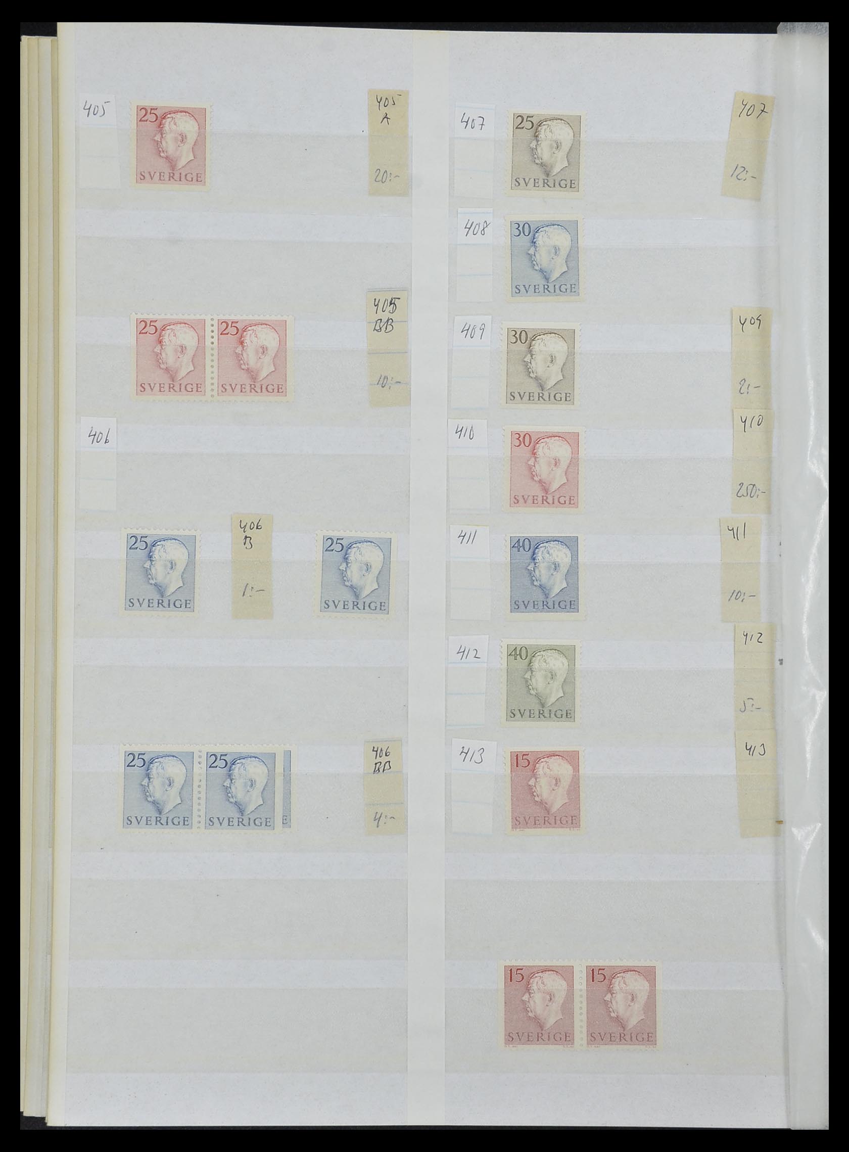 33591 028 - Postzegelverzameling 33591 Zweden 1858-1970.