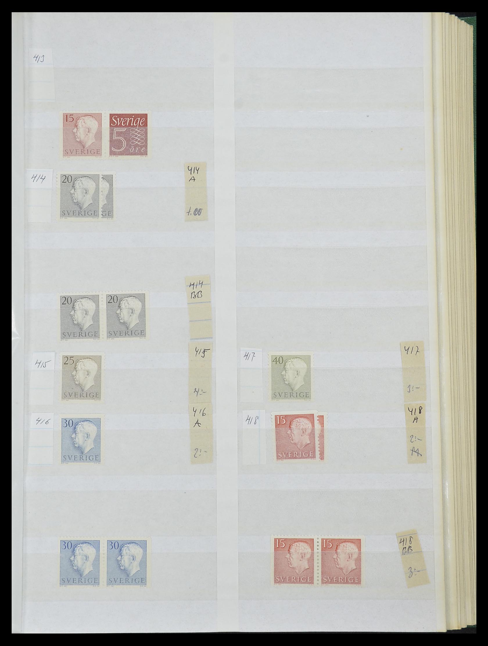33591 029 - Postzegelverzameling 33591 Zweden 1858-1970.