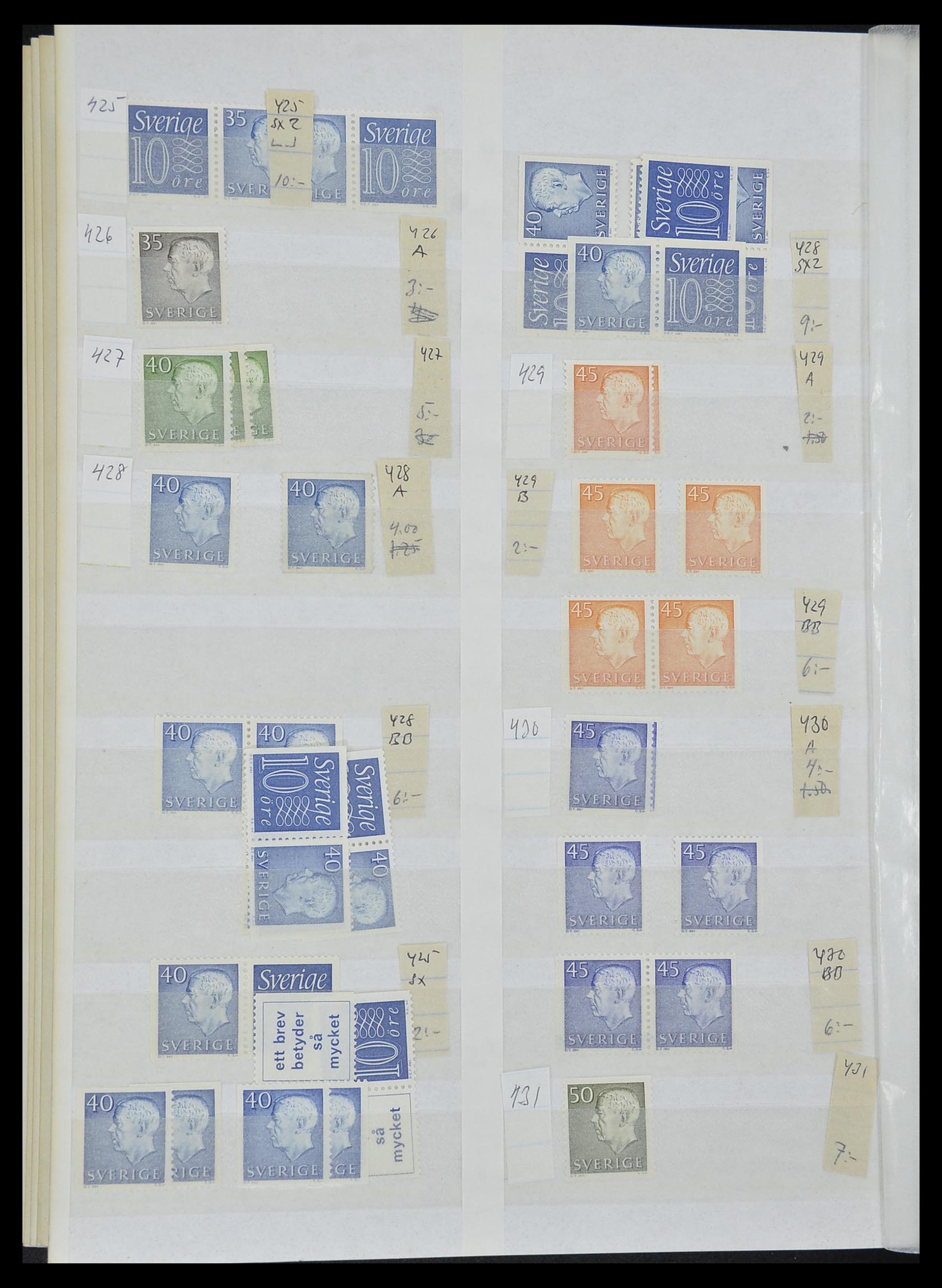 33591 032 - Postzegelverzameling 33591 Zweden 1858-1970.