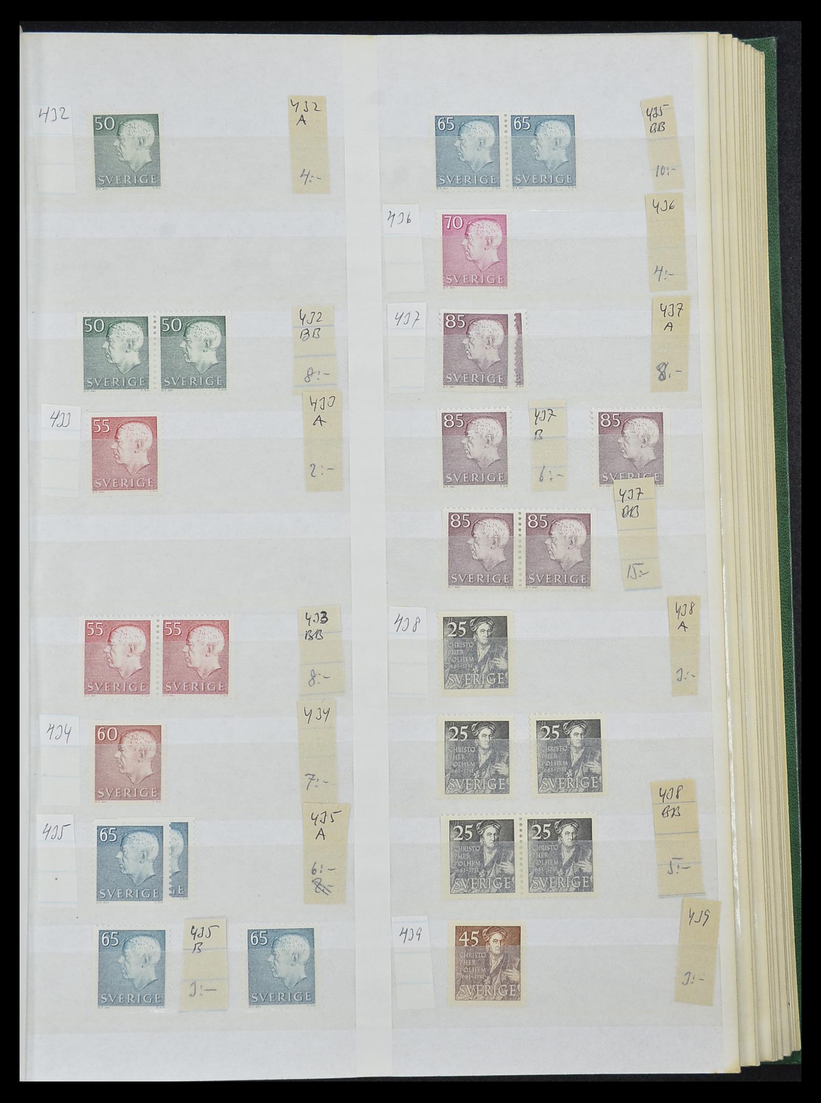 33591 033 - Postzegelverzameling 33591 Zweden 1858-1970.