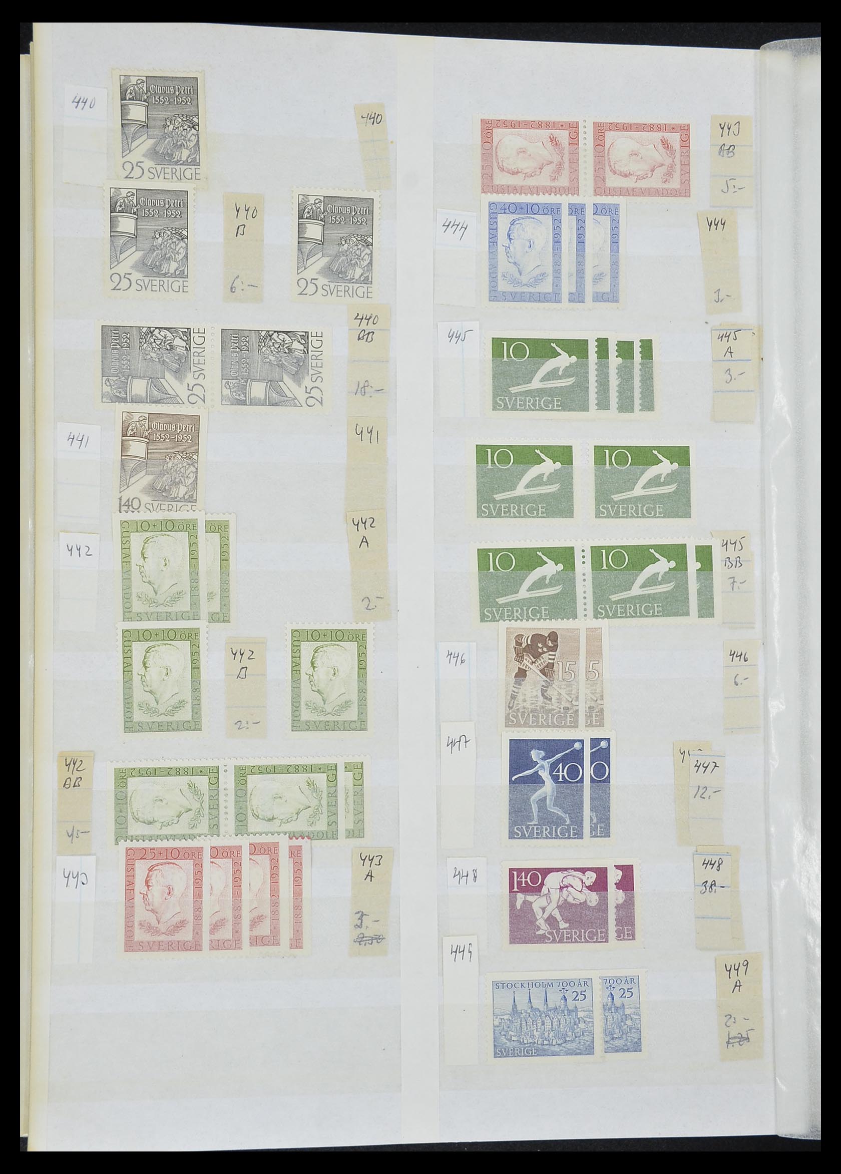 33591 034 - Postzegelverzameling 33591 Zweden 1858-1970.