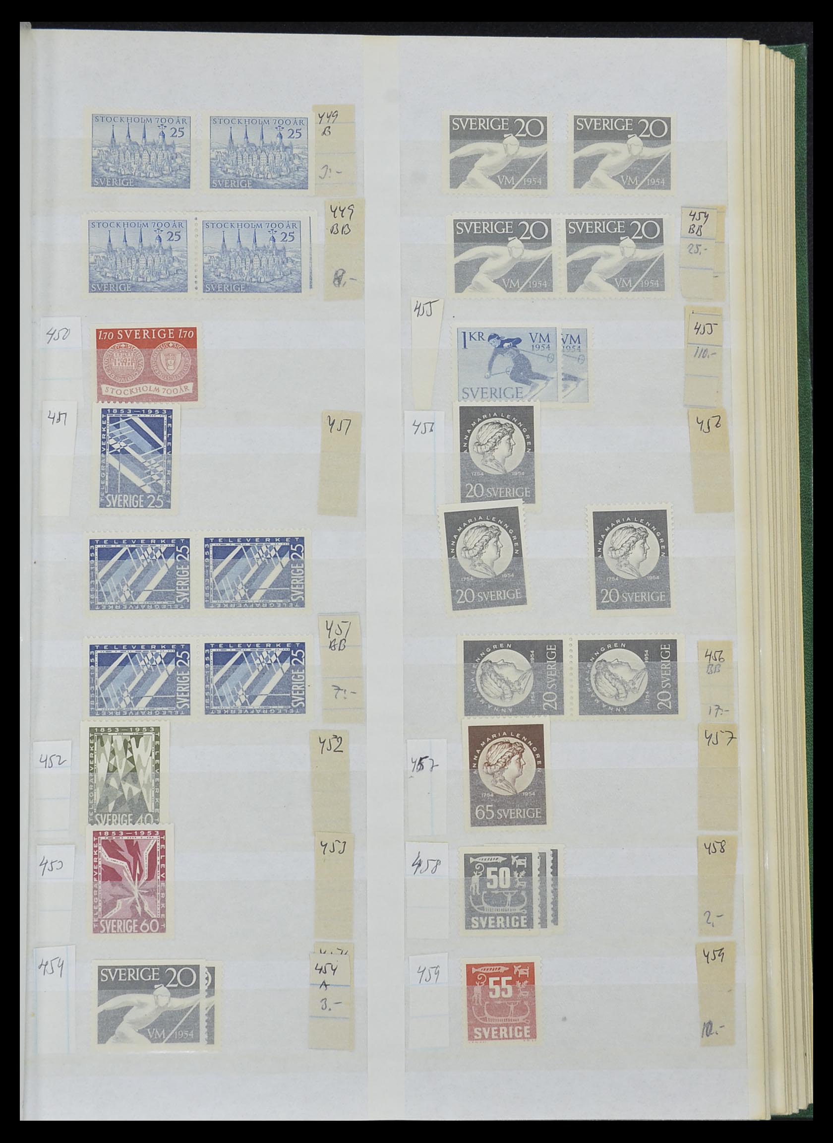 33591 035 - Postzegelverzameling 33591 Zweden 1858-1970.