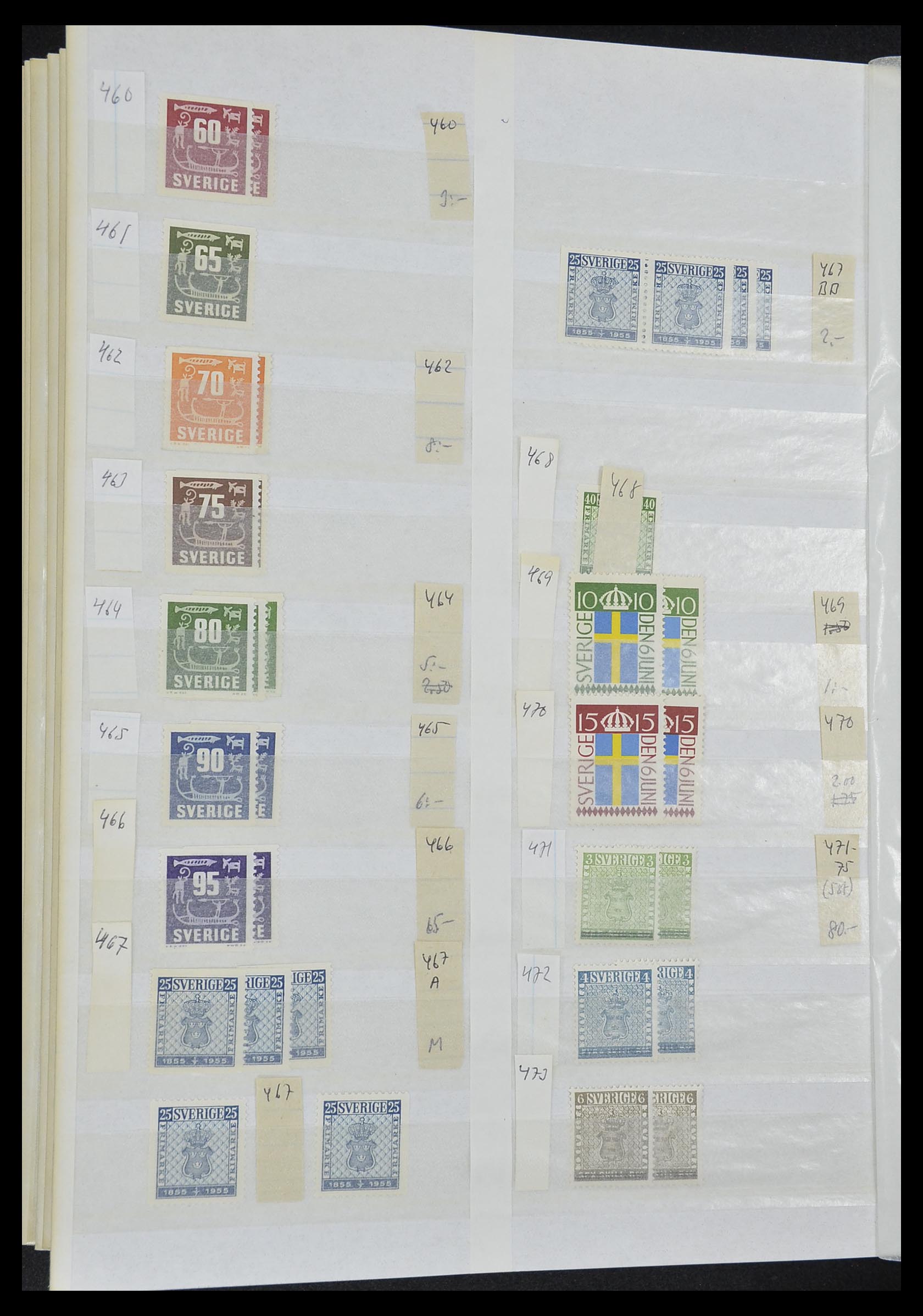 33591 036 - Postzegelverzameling 33591 Zweden 1858-1970.